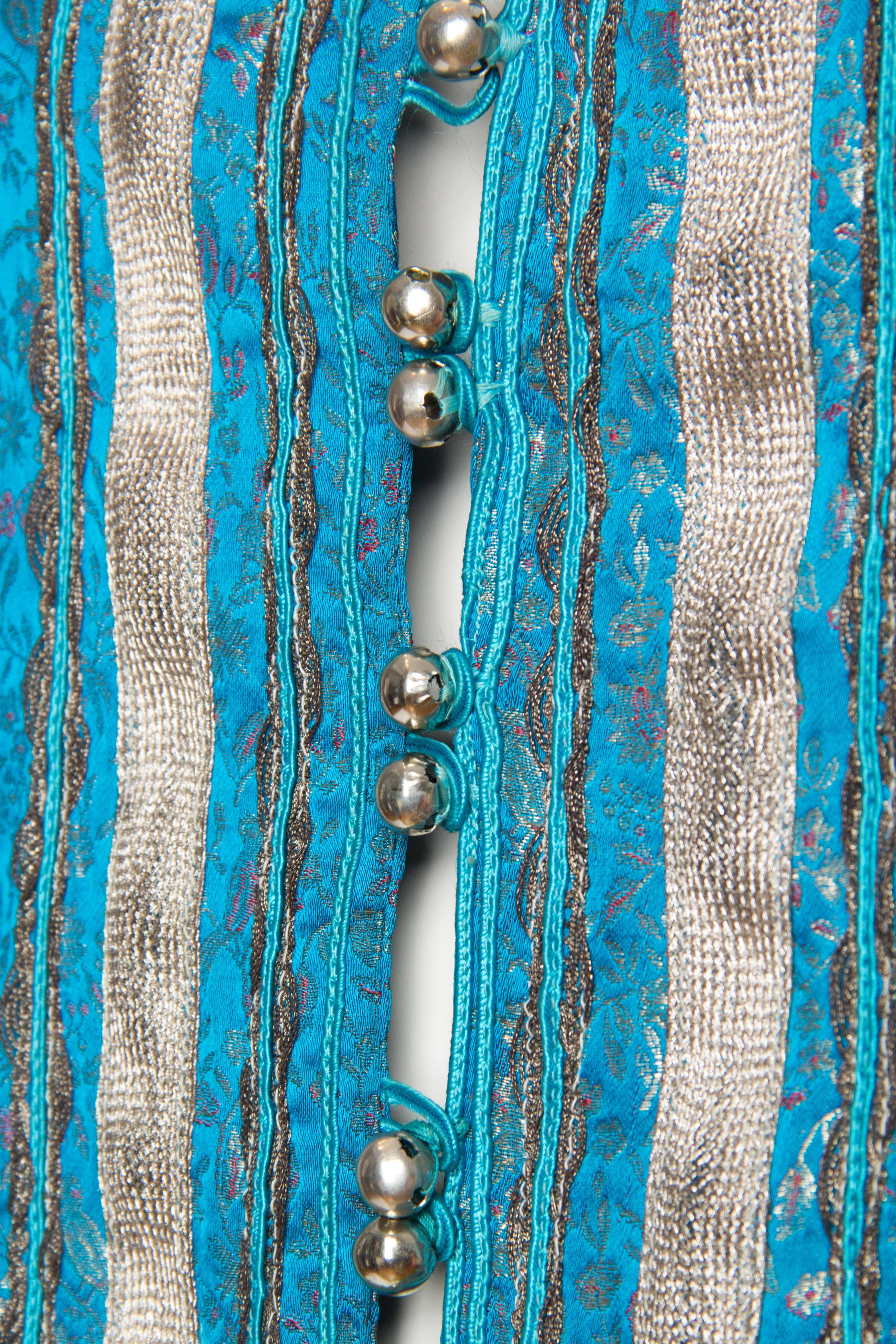 Thea Porter Silk Tunic with Silver Braid 4