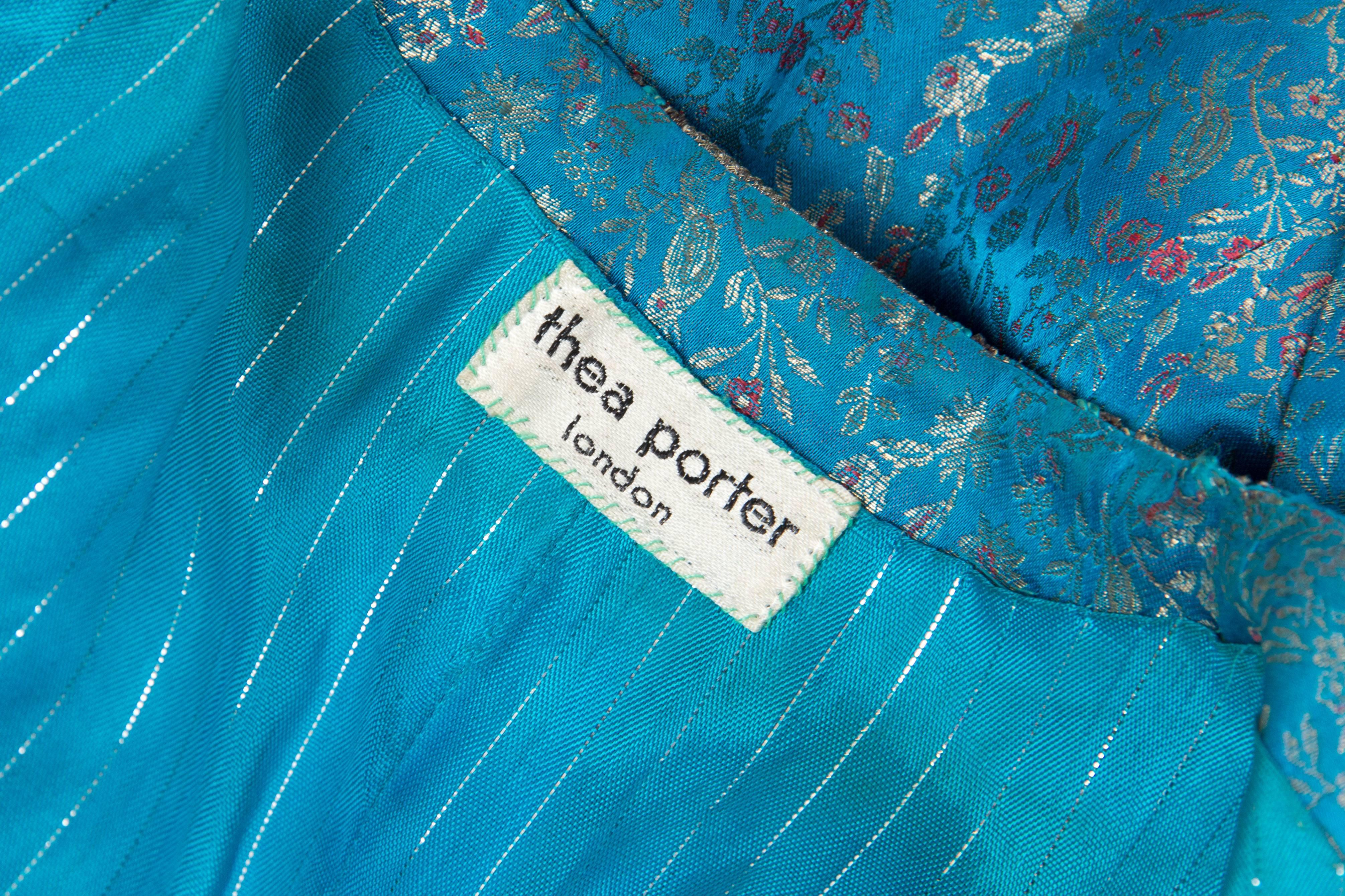 Thea Porter Silk Tunic with Silver Braid 6