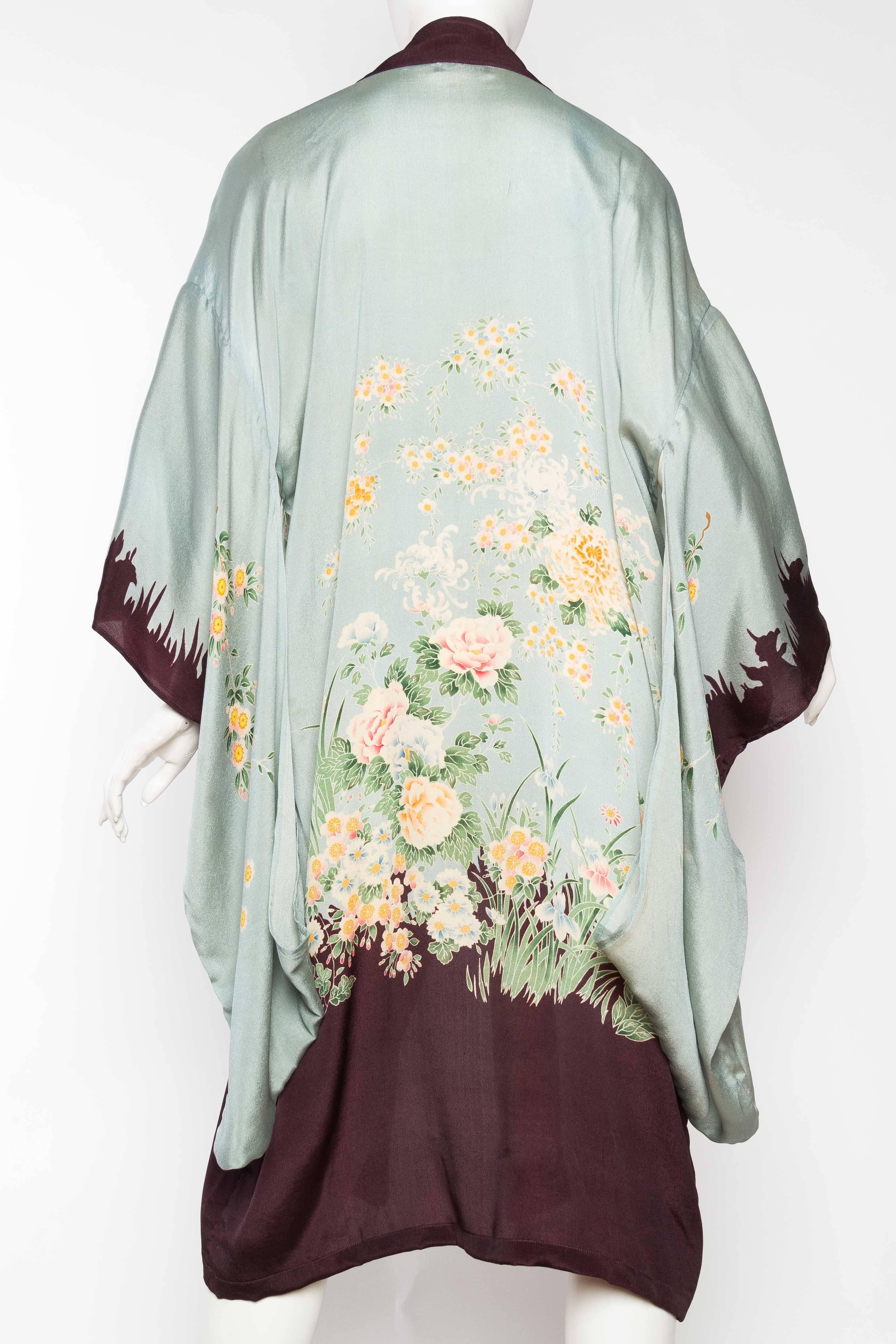 1920s Printed Silk Kimono 1