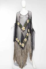 1930s Crochet Tunic with Long Fringe