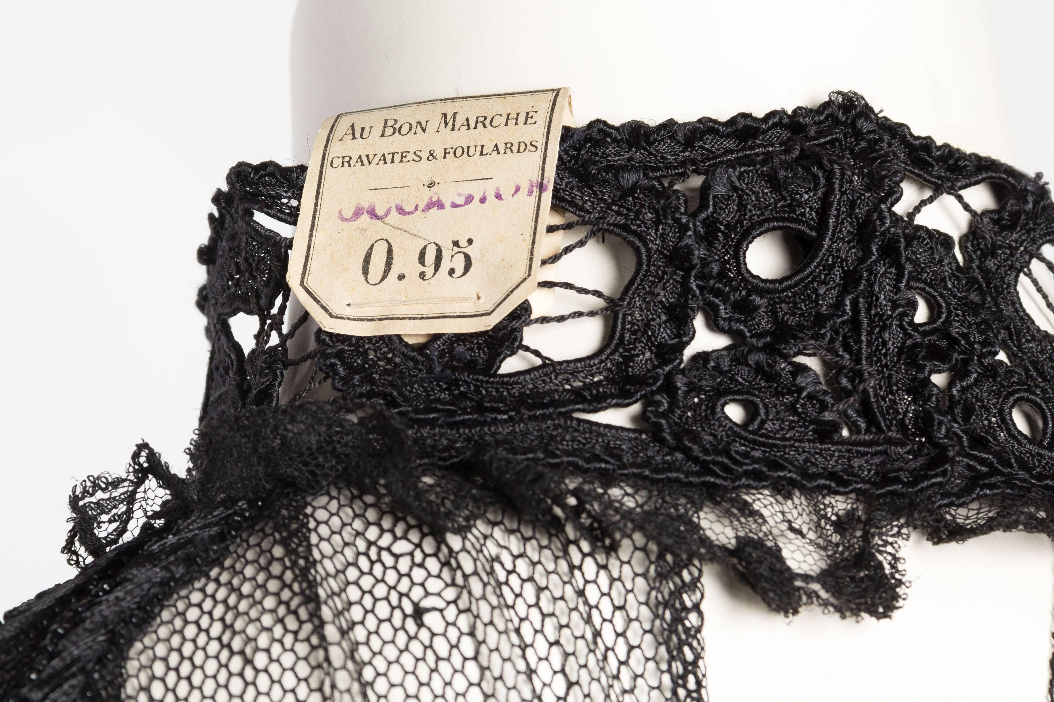 Sheer Mini Dress Made from Hand Embroidered Edwardian Net and antique Lace 5