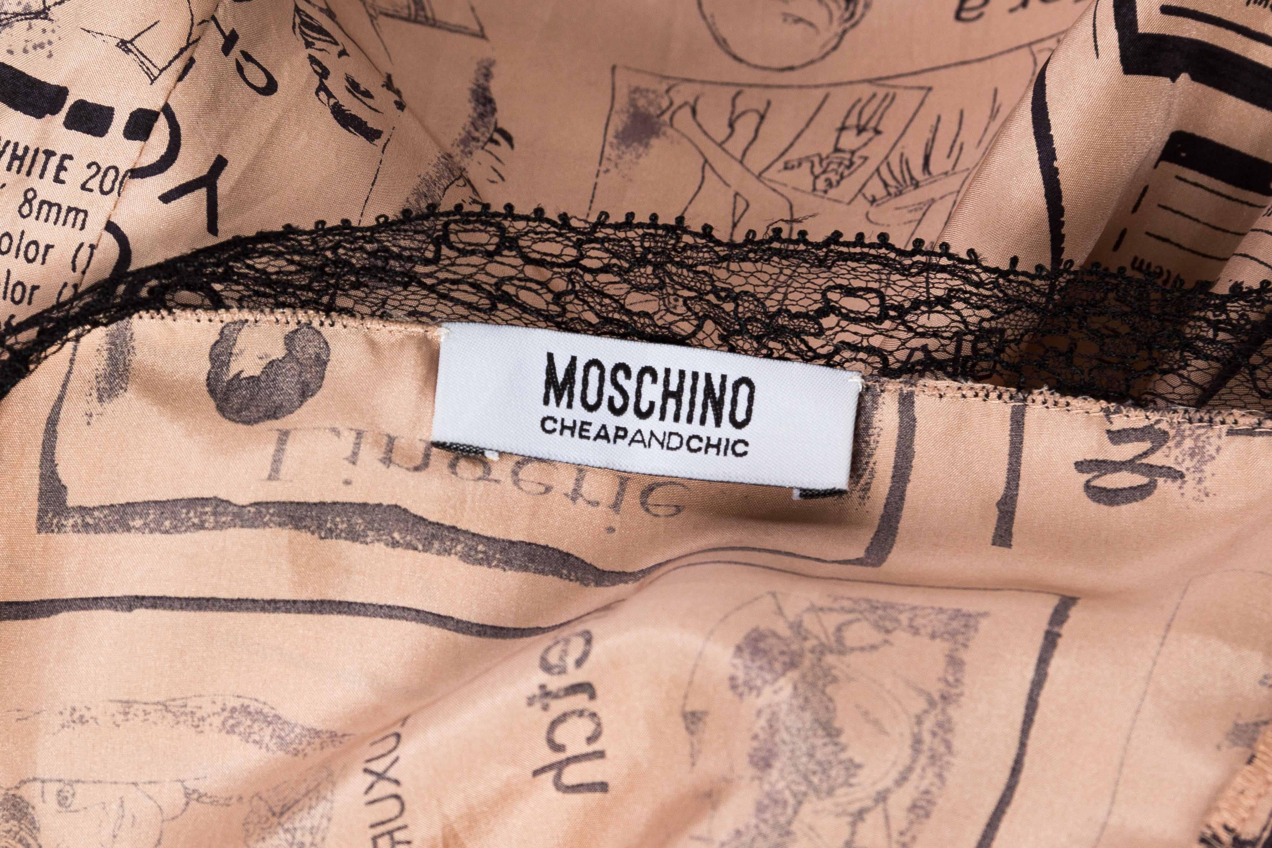Moschino Lingerie Pin-Up Printed Slip Dress 2