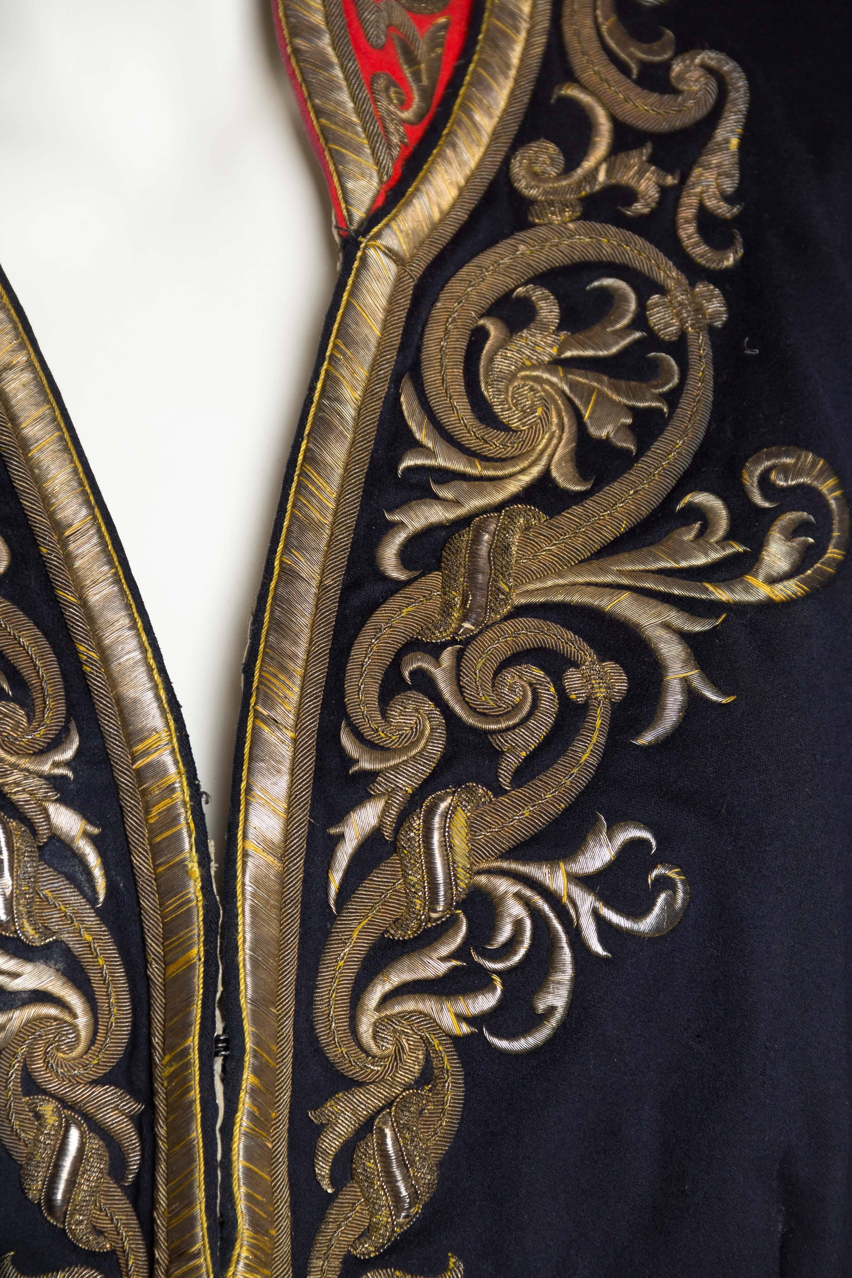 Victorian Livery Frock Coat with Antique Gold Embroidery 2