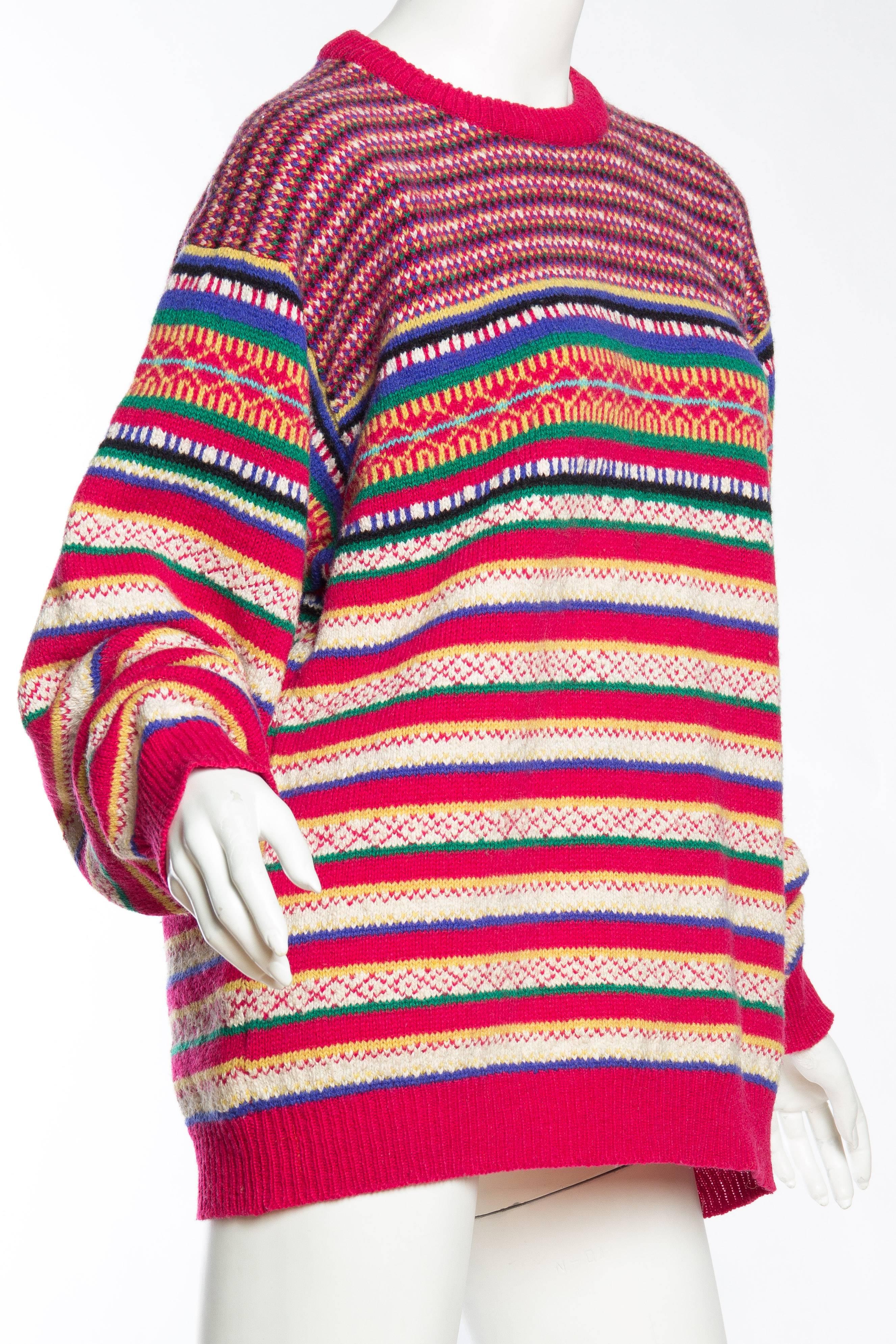 Pink Rainbow Stripe Psychedelic Kenzo Sweater
