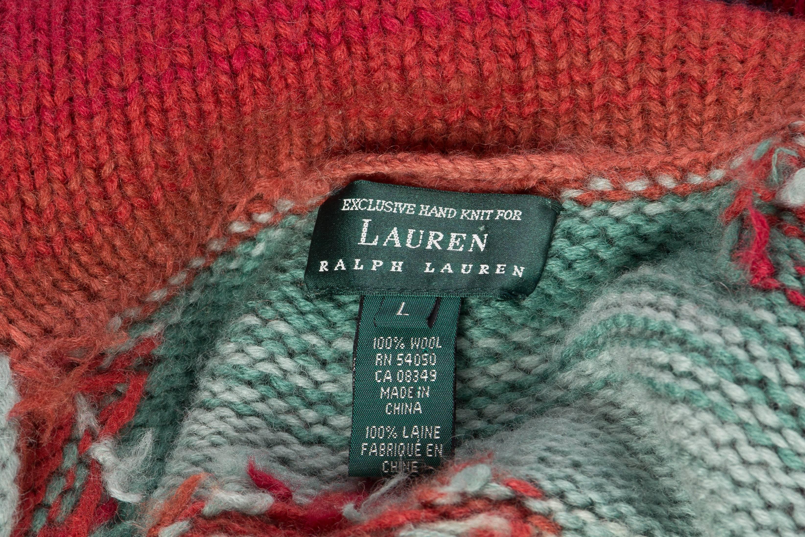 exclusive hand knit for ralph lauren