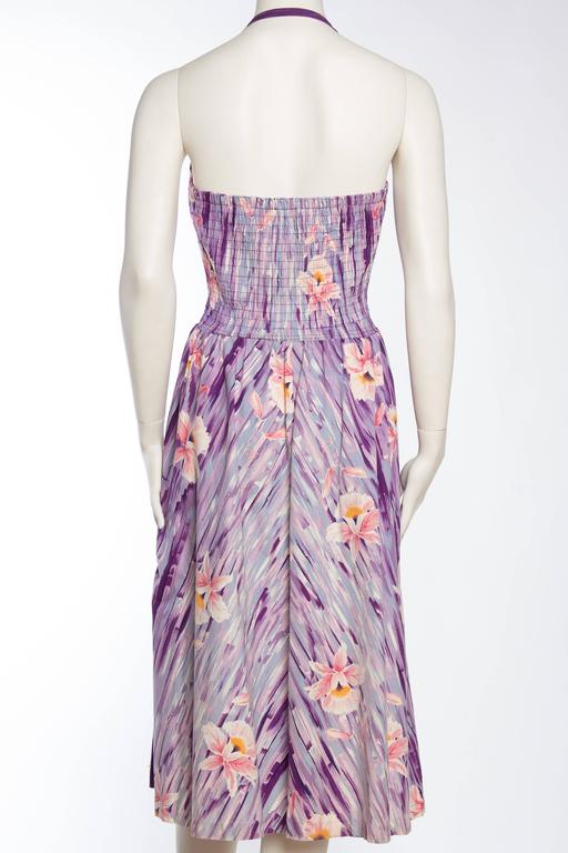 1940s 1950s Tropical Hawaiian Swing Dress at 1stDibs
