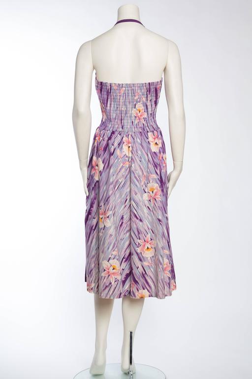 1940s 1950s Tropical Hawaiian Swing Dress at 1stDibs