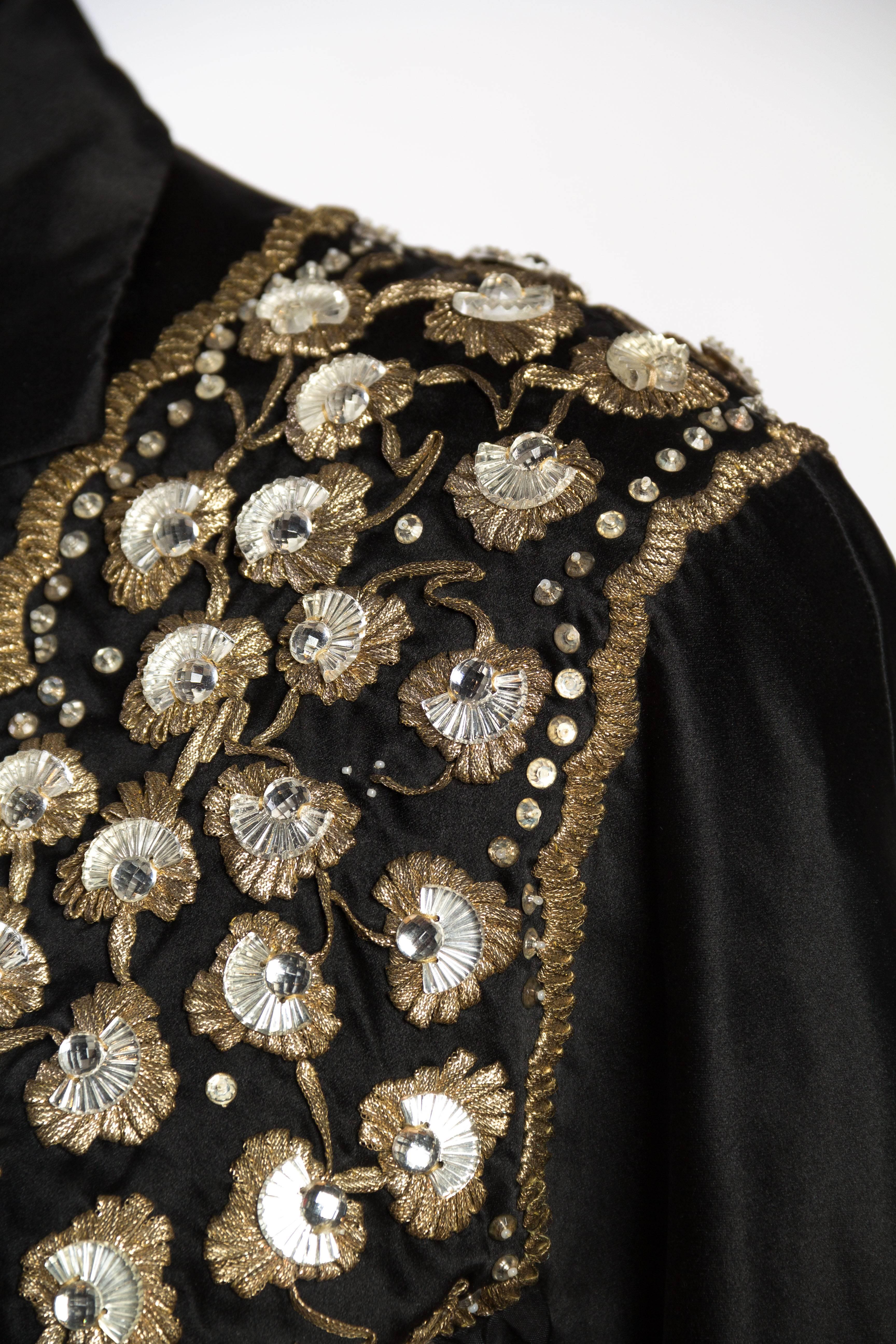 1940s Balenciaga Haute Couture Beaded Evening Jacket In Good Condition In New York, NY