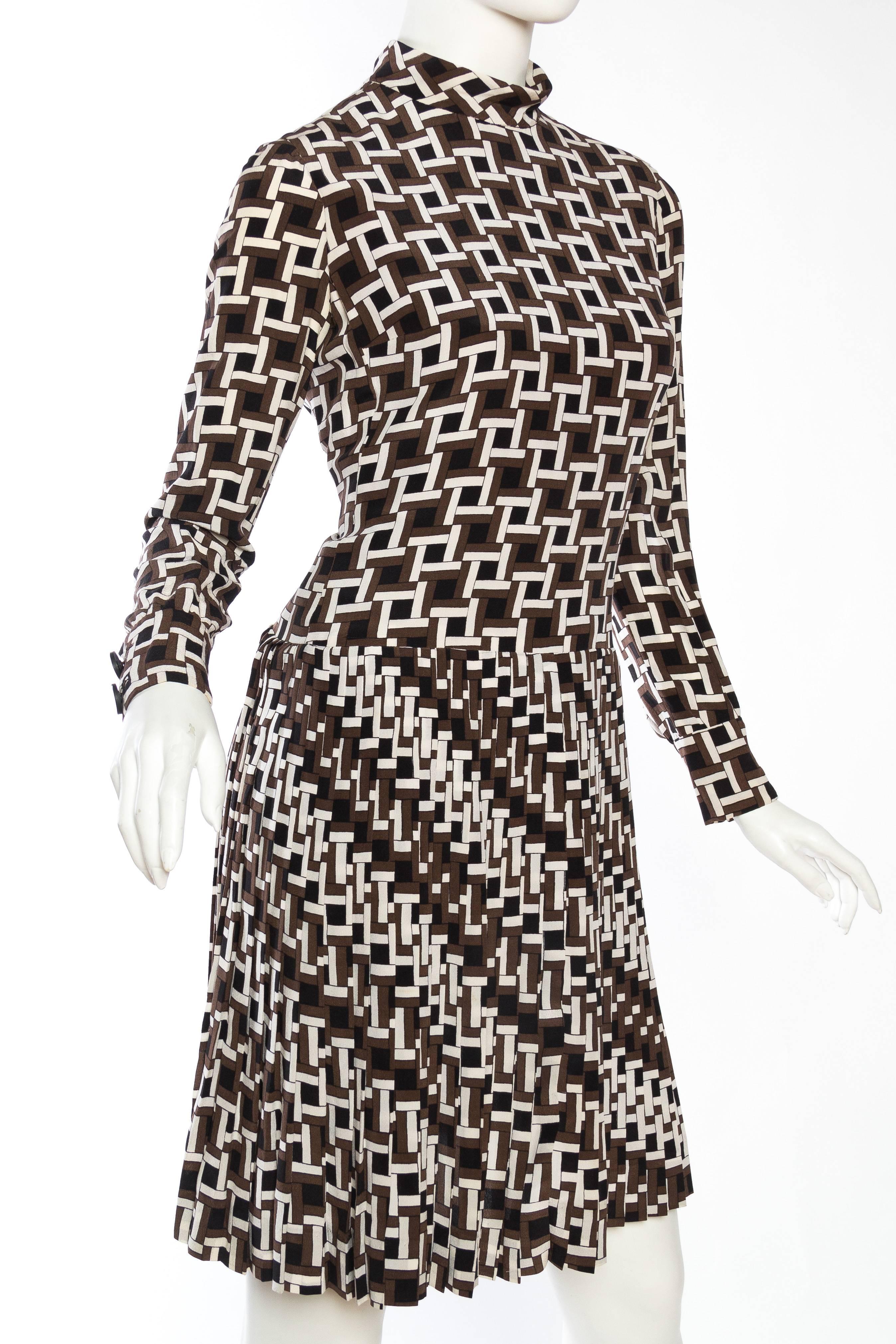 Black 1960s Philippe Venet Demi-Couture Dress