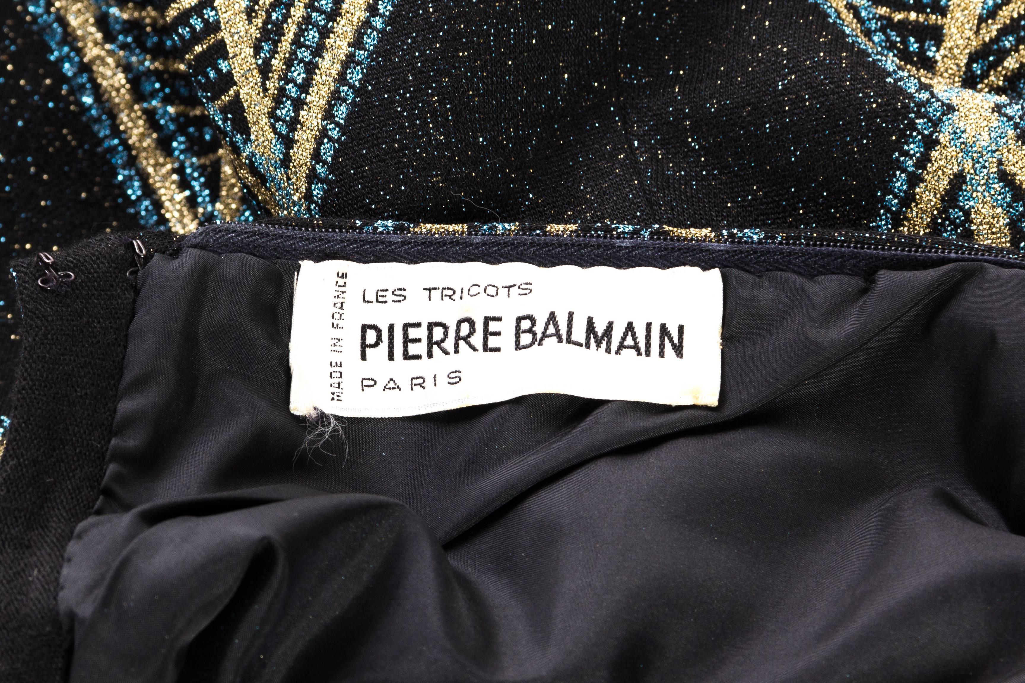 1960s Mod Pierre Balmain Sparkle Knit Dress 5
