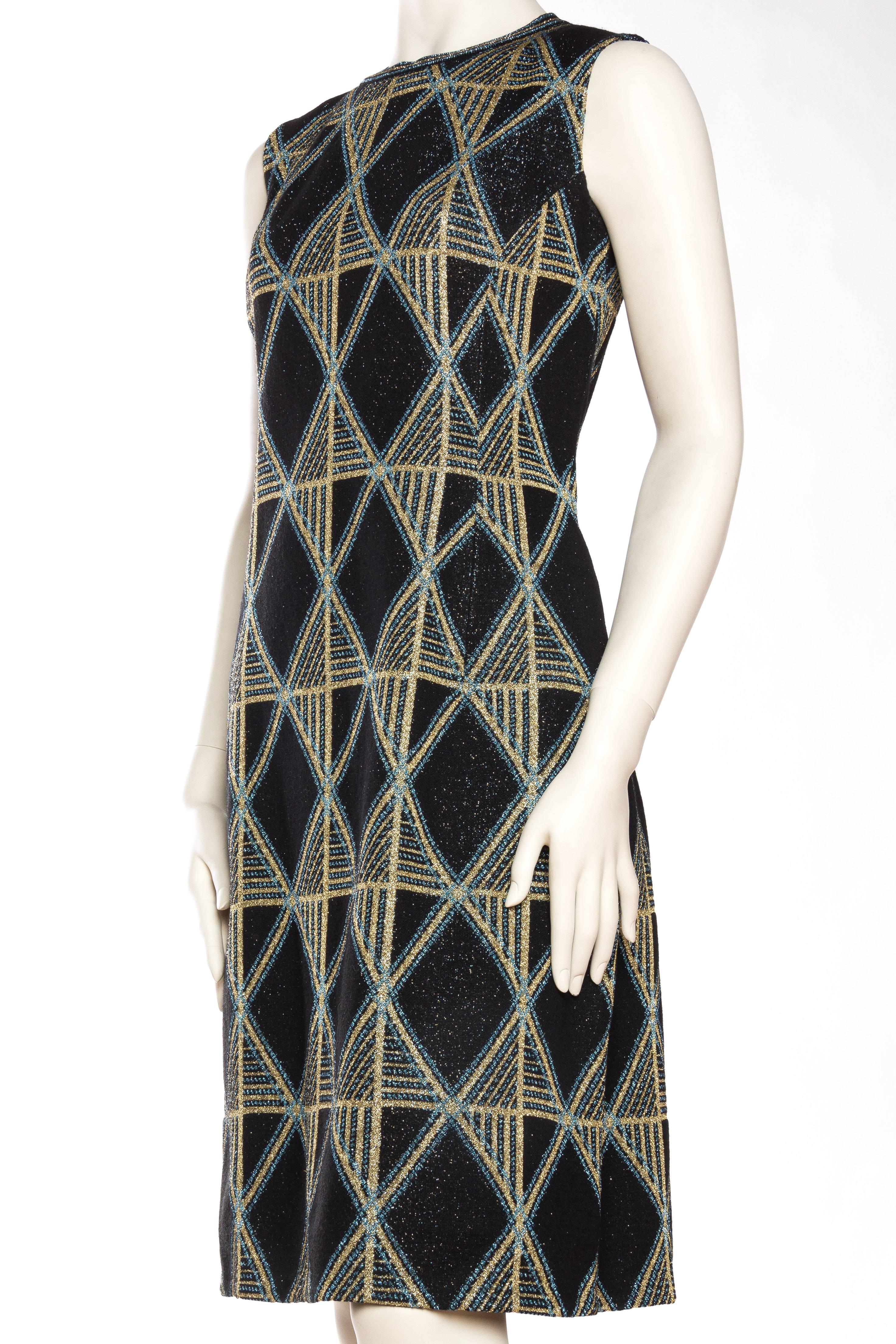 1960s Mod Pierre Balmain Sparkle Knit Dress In Excellent Condition In New York, NY