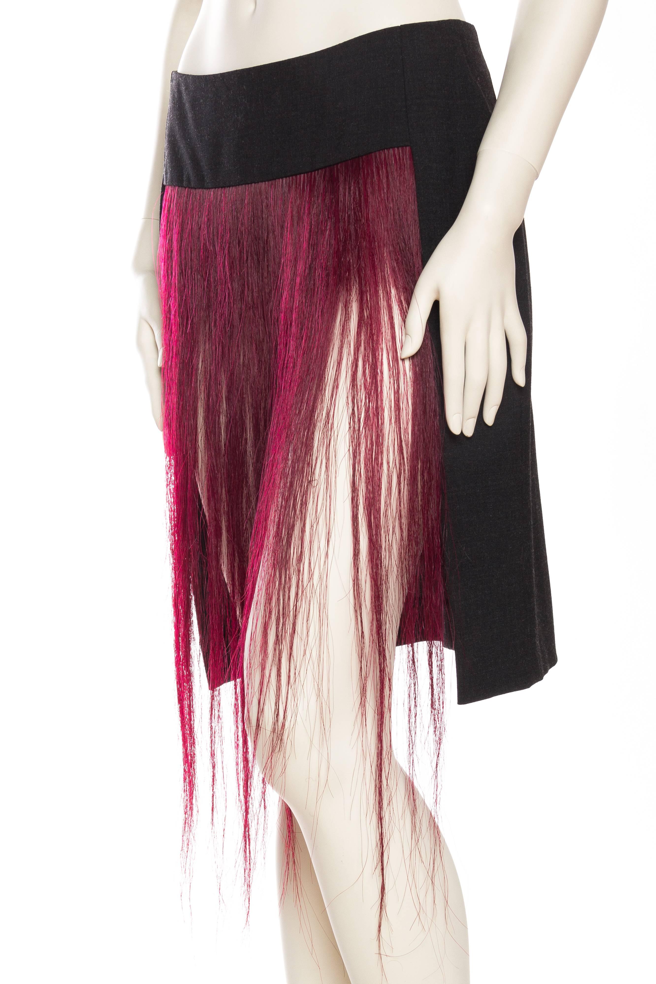 1990s Judith Hugener Avant Garde Hair Skirt In Excellent Condition In New York, NY