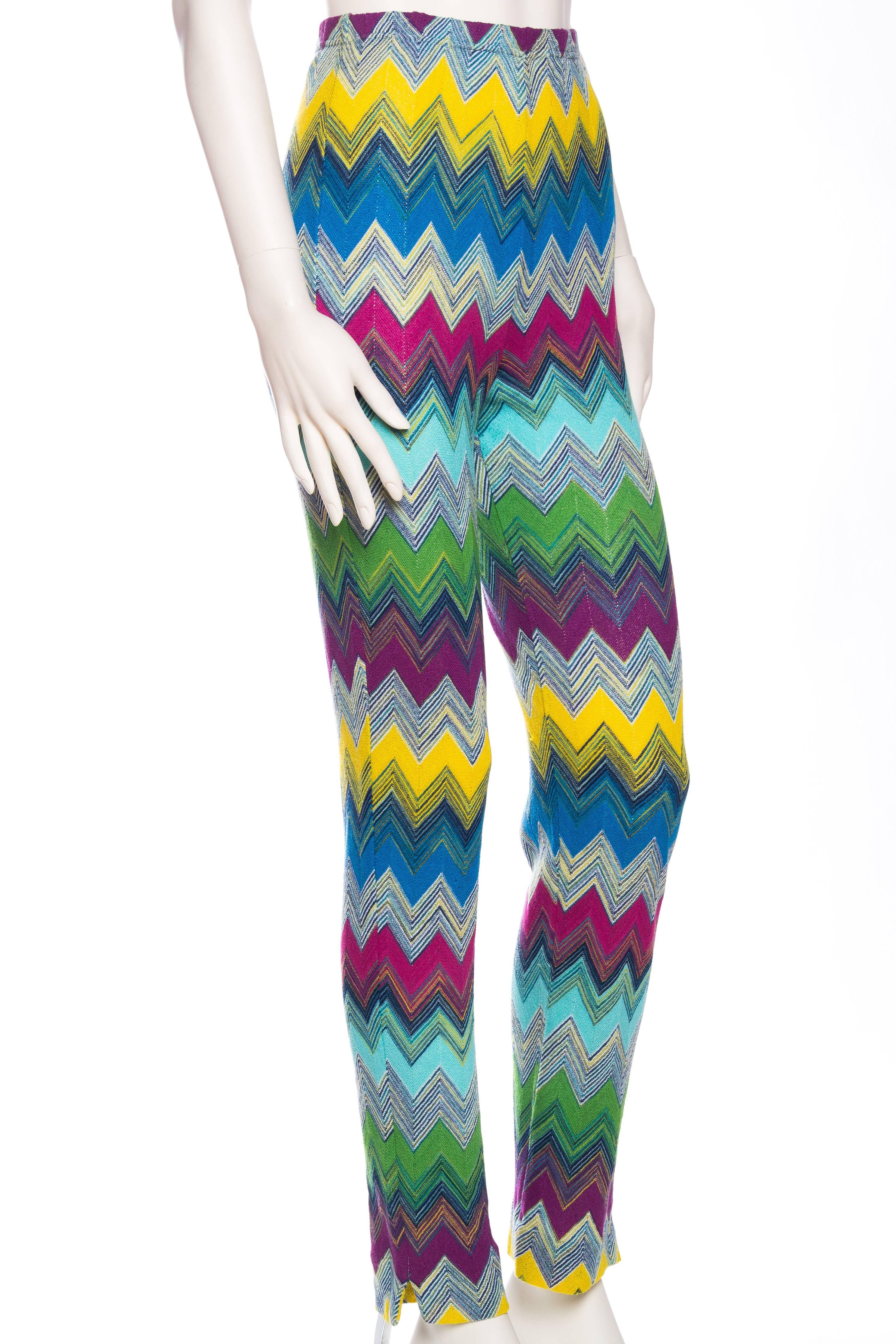 Classic Missoni Knit Pants In Excellent Condition In New York, NY