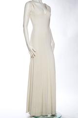 Slinky Beaded Backless Carmen Marc Valvo Gown