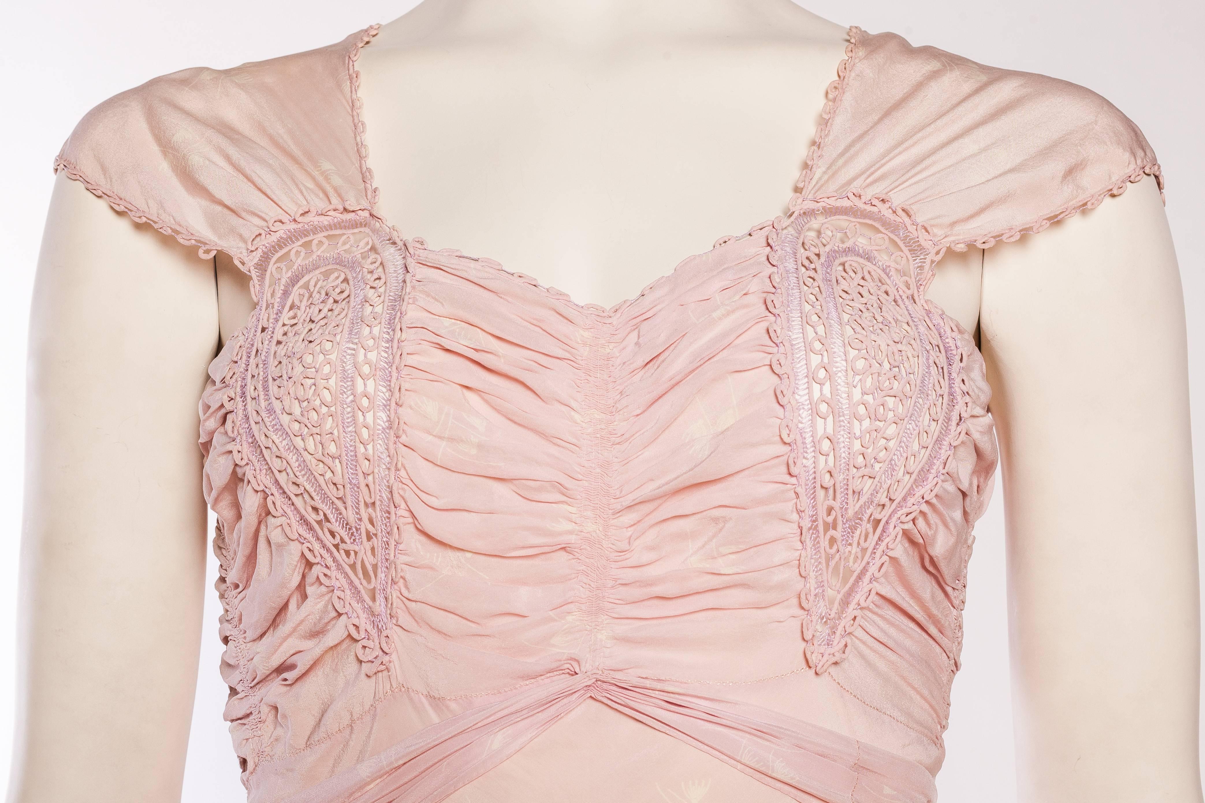 1930 bias lingerie silk slip gown 1