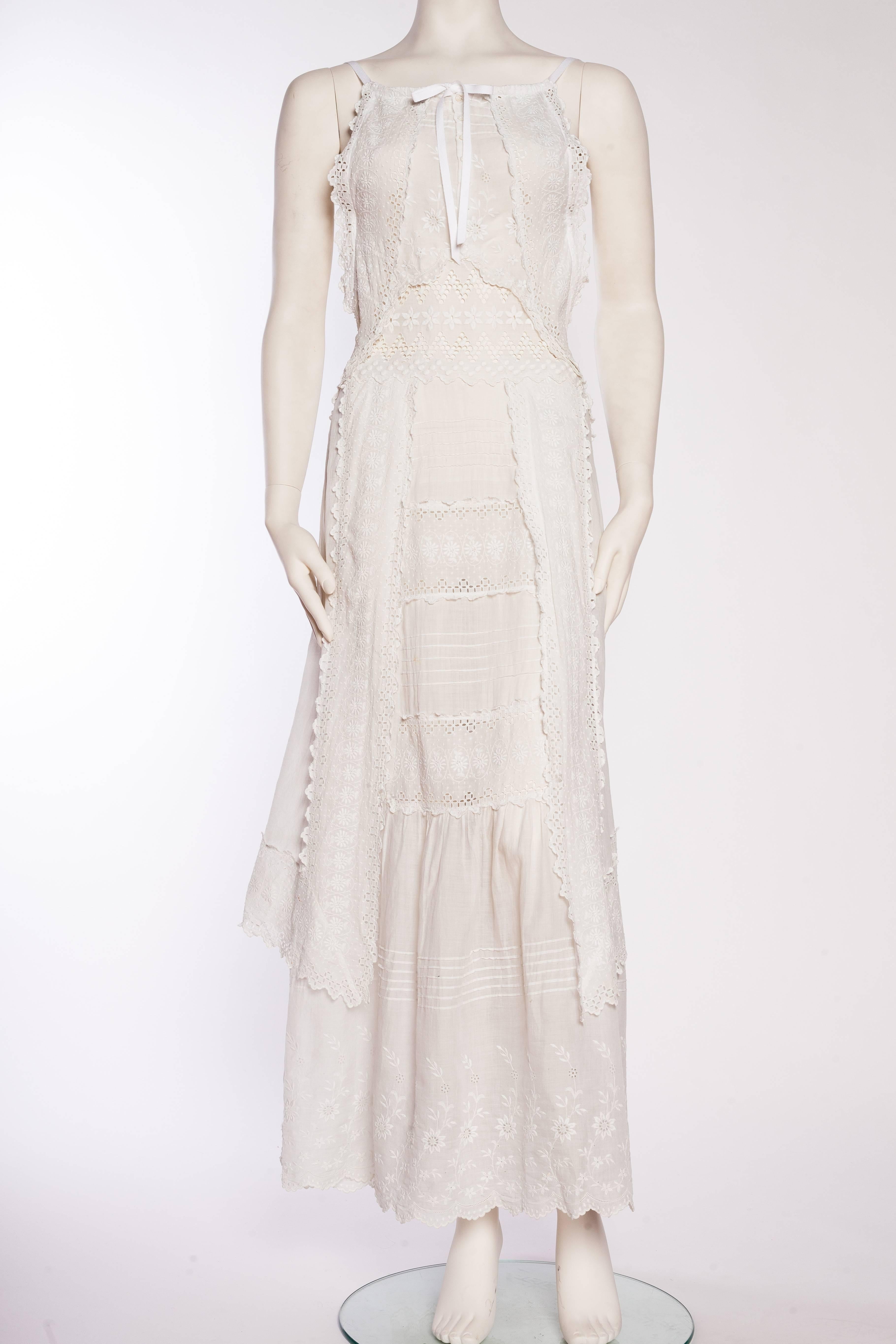 1900 edwarin tea dress ..backless eye lit 