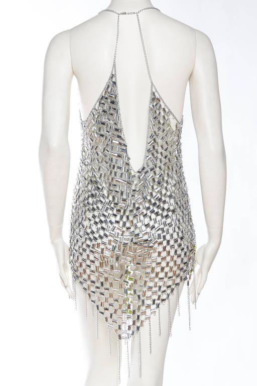 Paco Rabbane Attributed Chainlink Dress with Crystals at 1stDibs