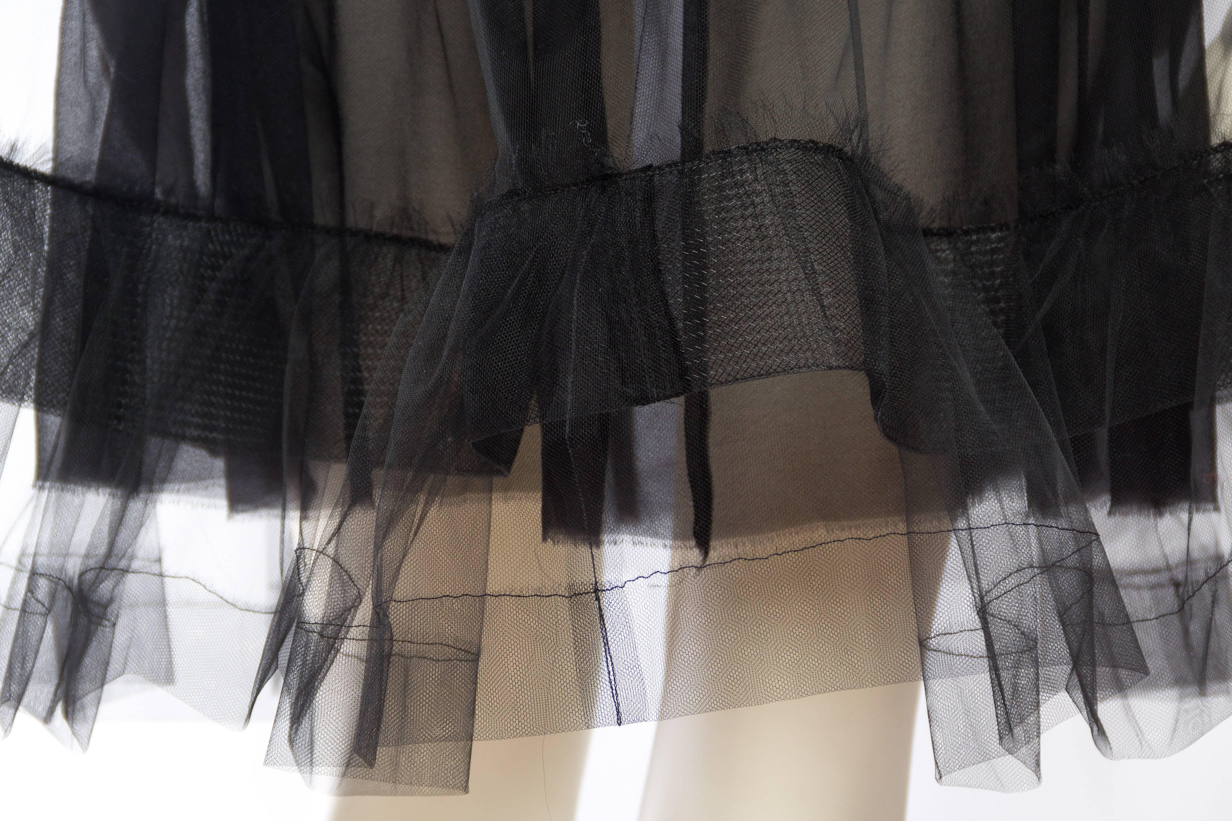 Lanvin Sheer Tulle and Chiffon Skirt 3