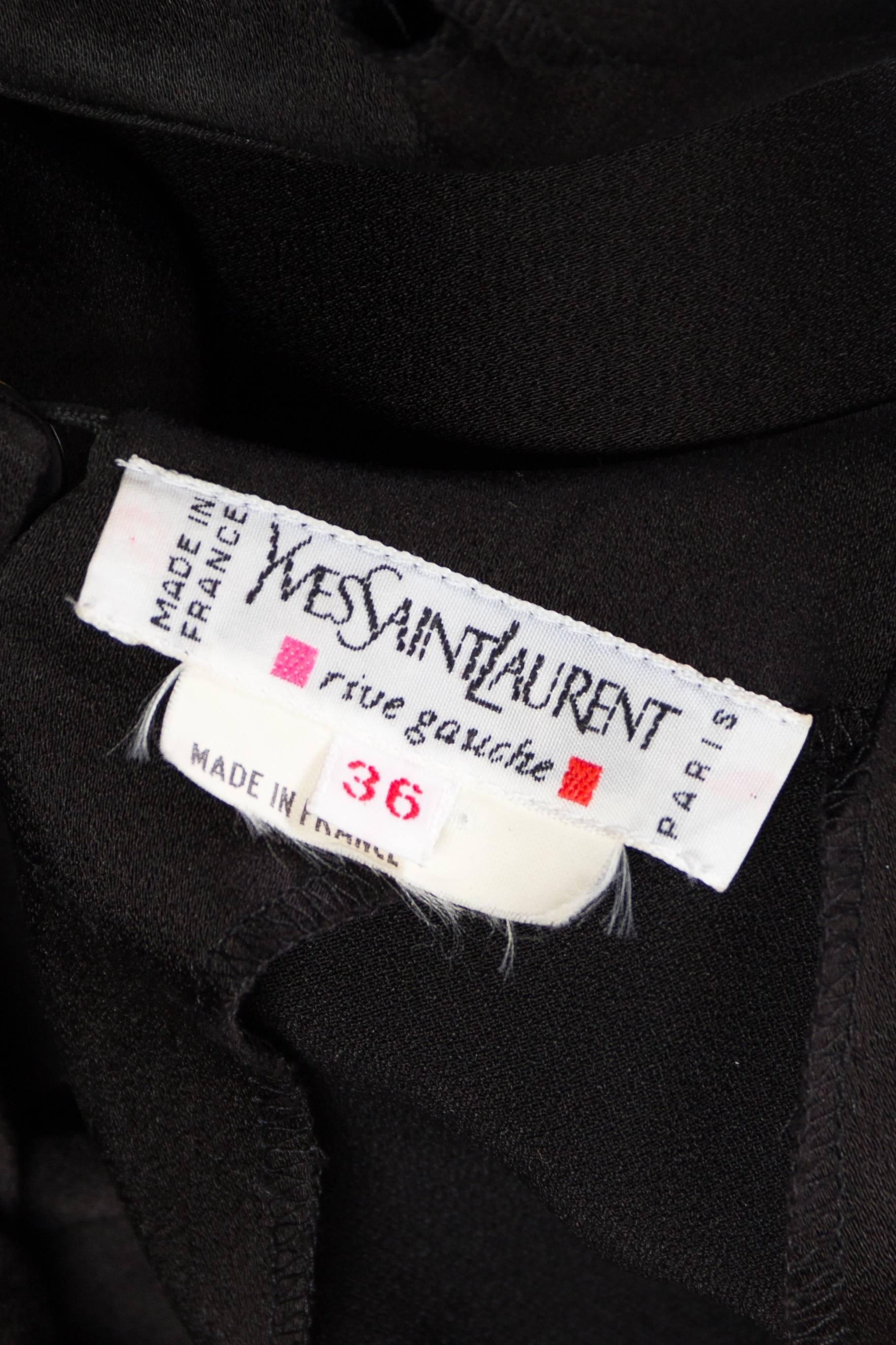 Yves Saint Laurent Bias Cut Gown with Cut-out Back.  3