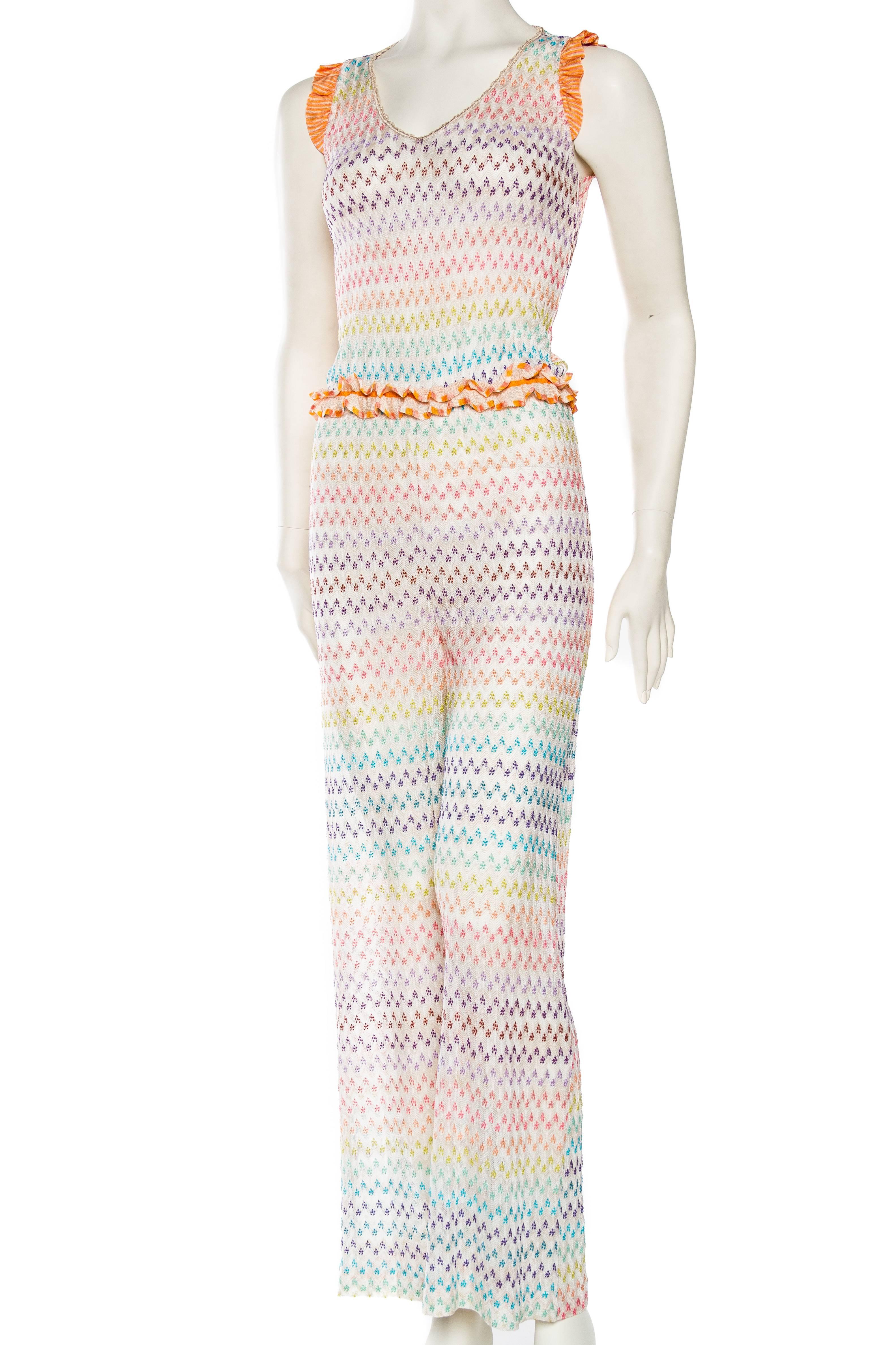 Beige Missoni Sheer Jumpsuit