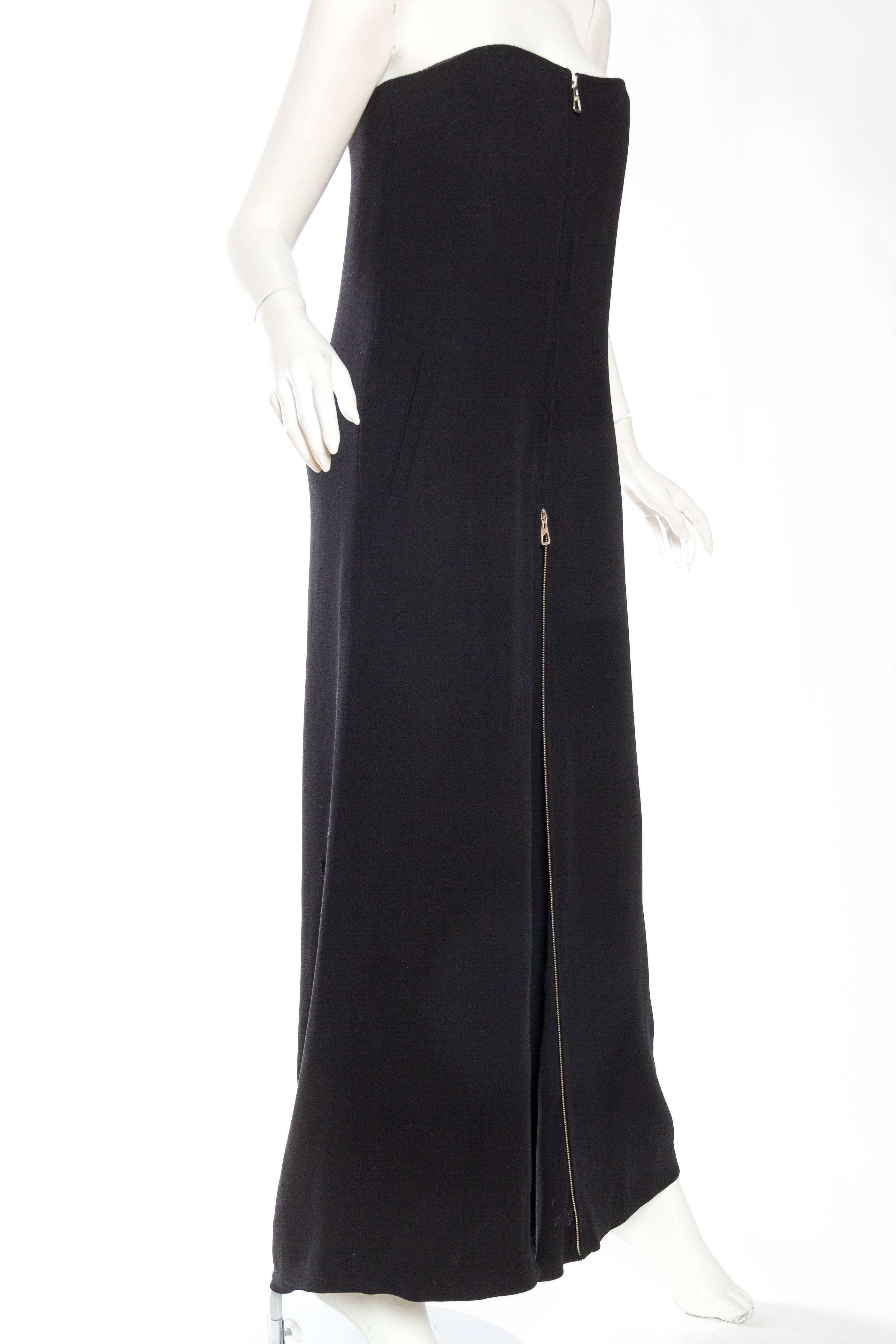 Jean-Paul Gaultier - Combinaison noire à fermeture éclair centrale qui se transforme en robe, années 2000 Excellent état - En vente à New York, NY