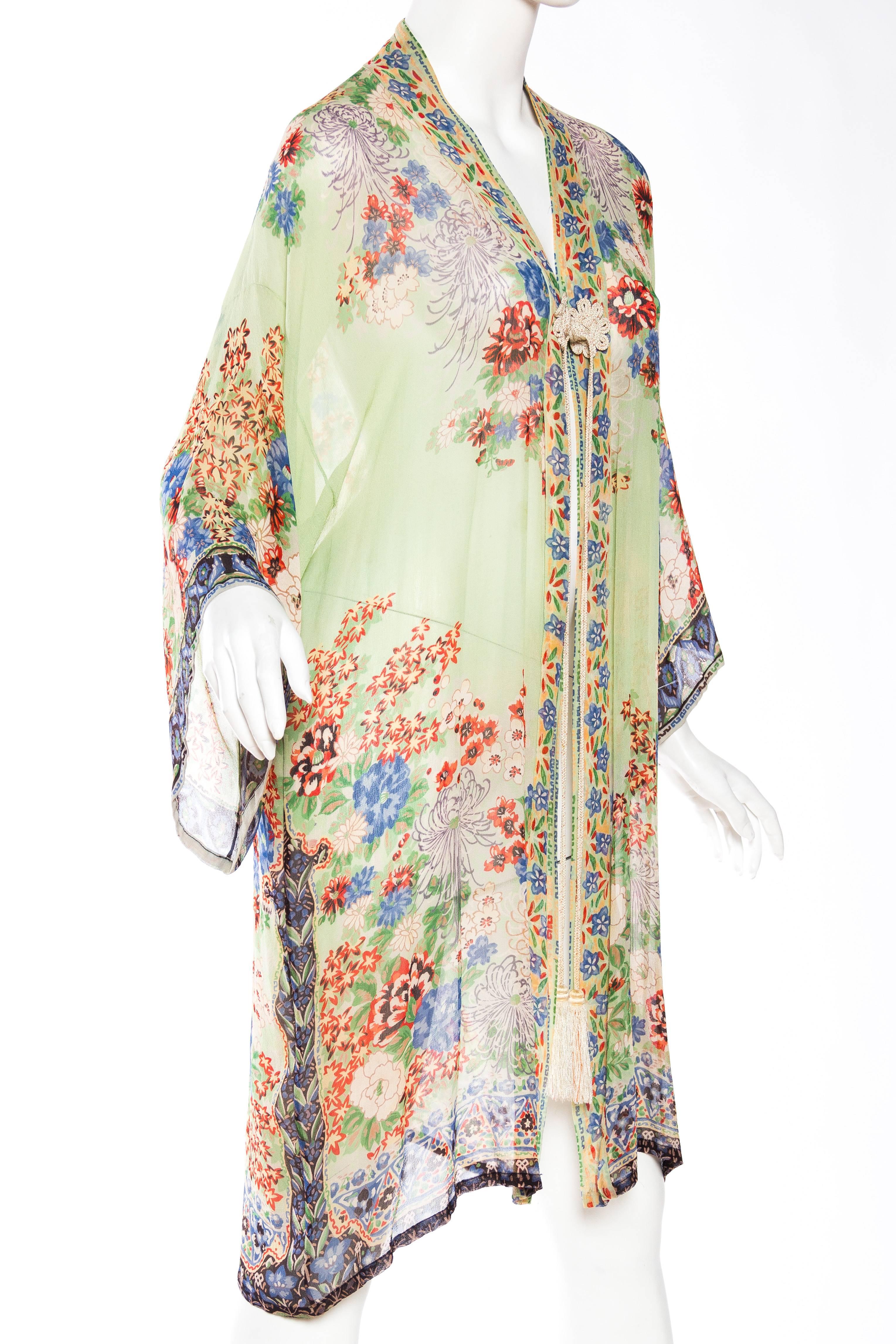 Very Rare Sheer Chiffon Japanese Kimono from the 1920s In Excellent Condition In New York, NY