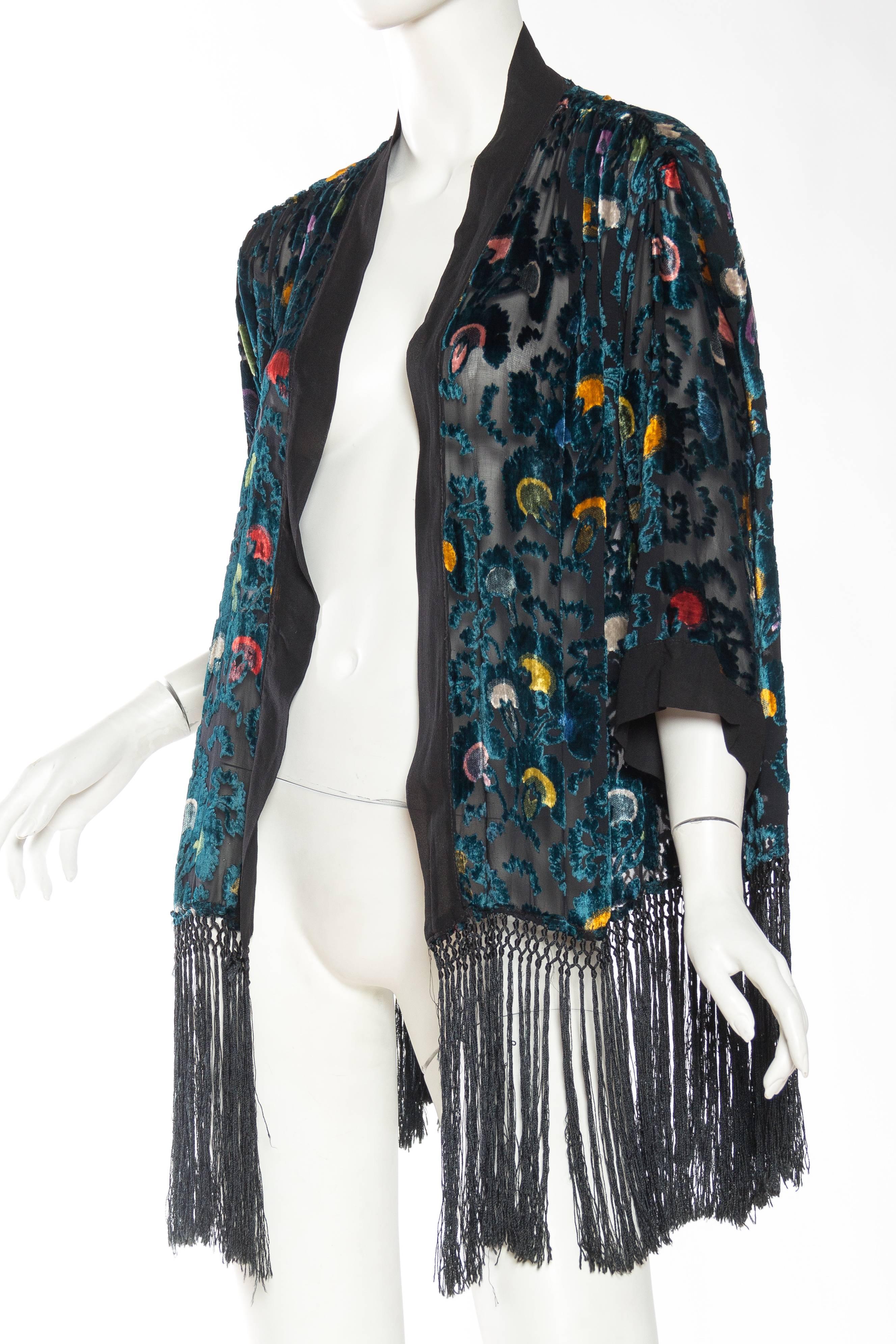 fringe kimono jacket