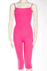 1990s Hot Pink Chanel Logo Bodysuit