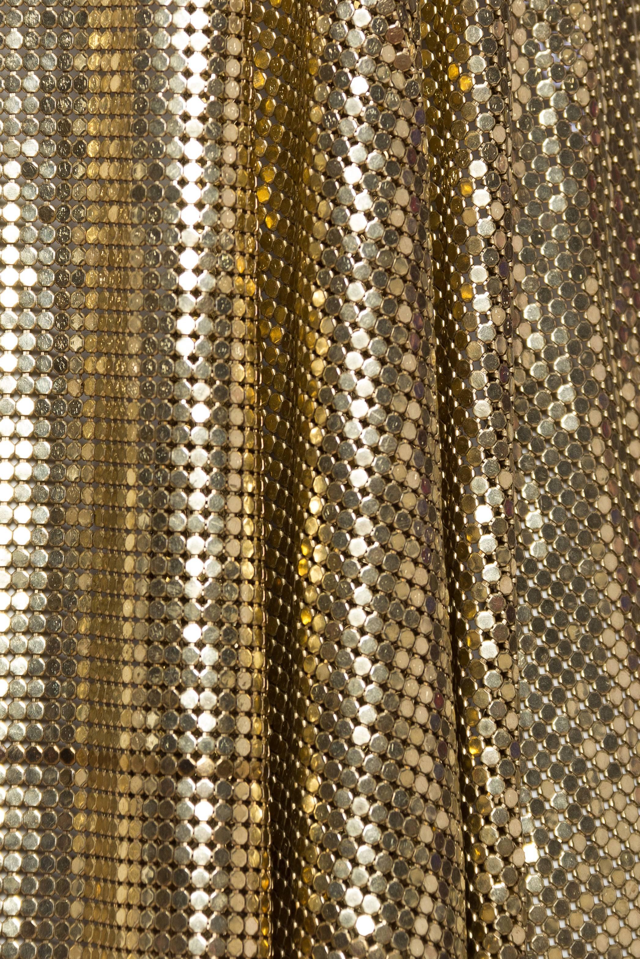 Slinky Gold Metal Mesh Vest at 1stDibs gold vest