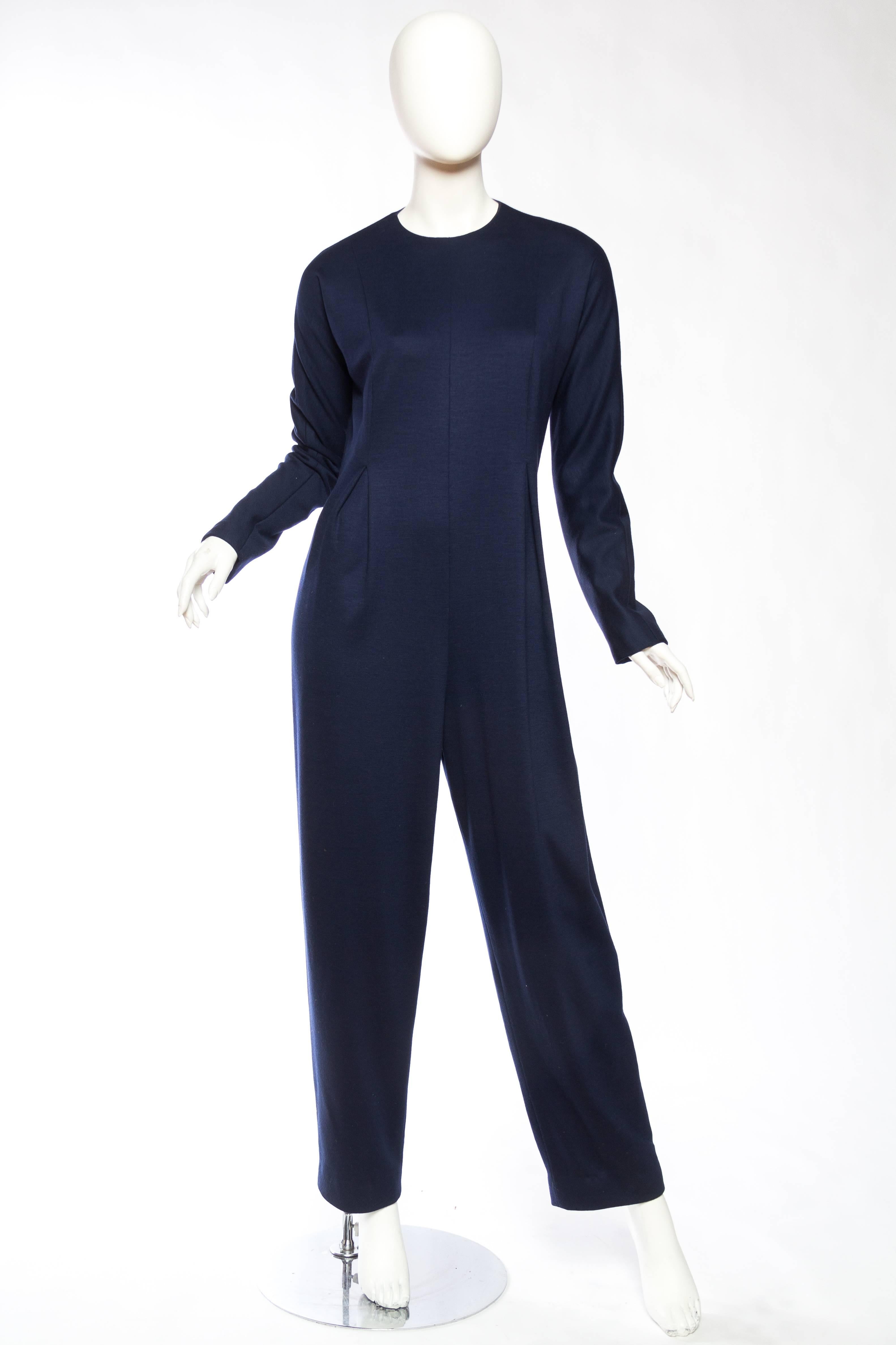 Geoffrey Beene Wool jumpsuit Lined in Silk