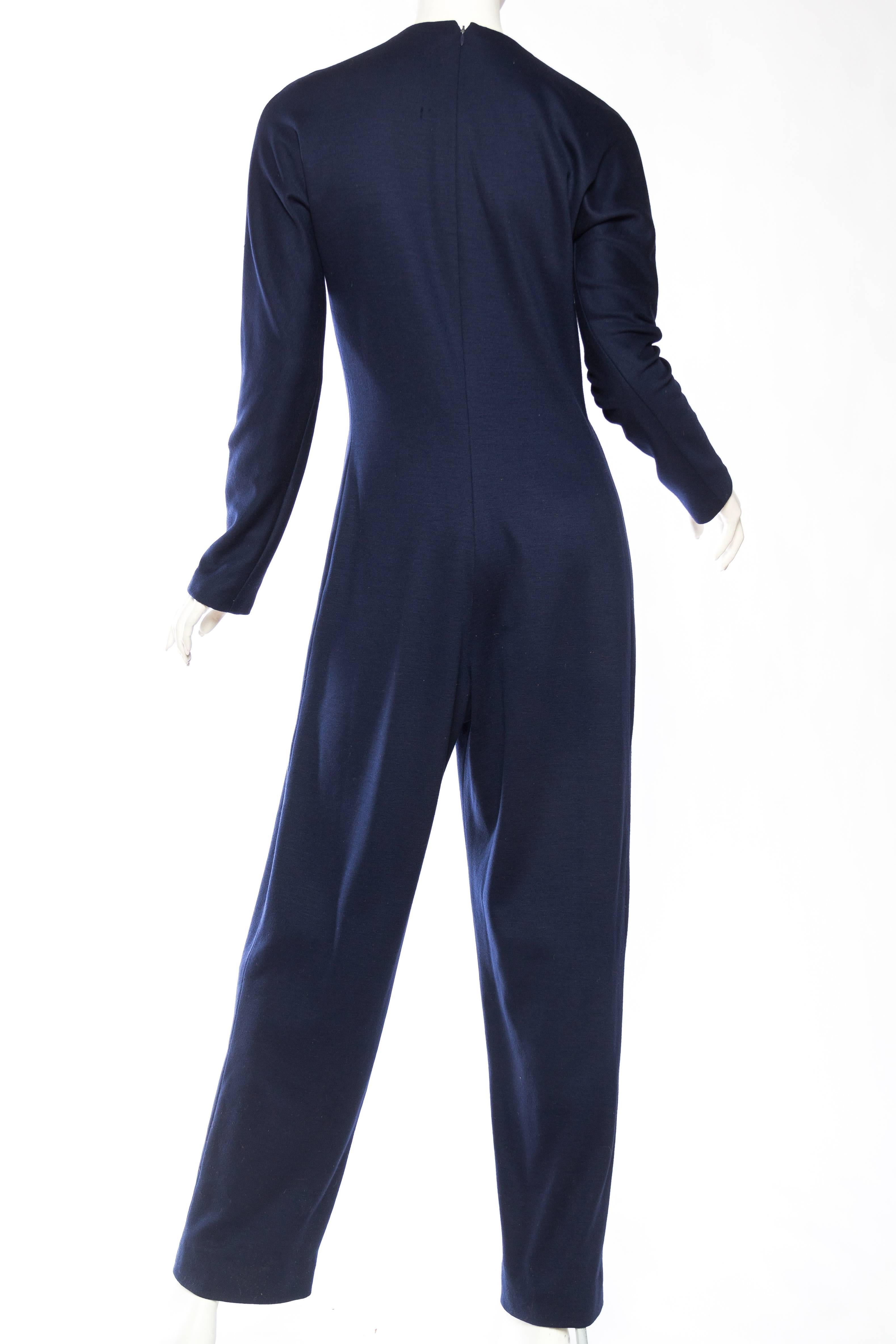 Women's Geoffrey Beene Wool Jumpsuit Lined in Silk
