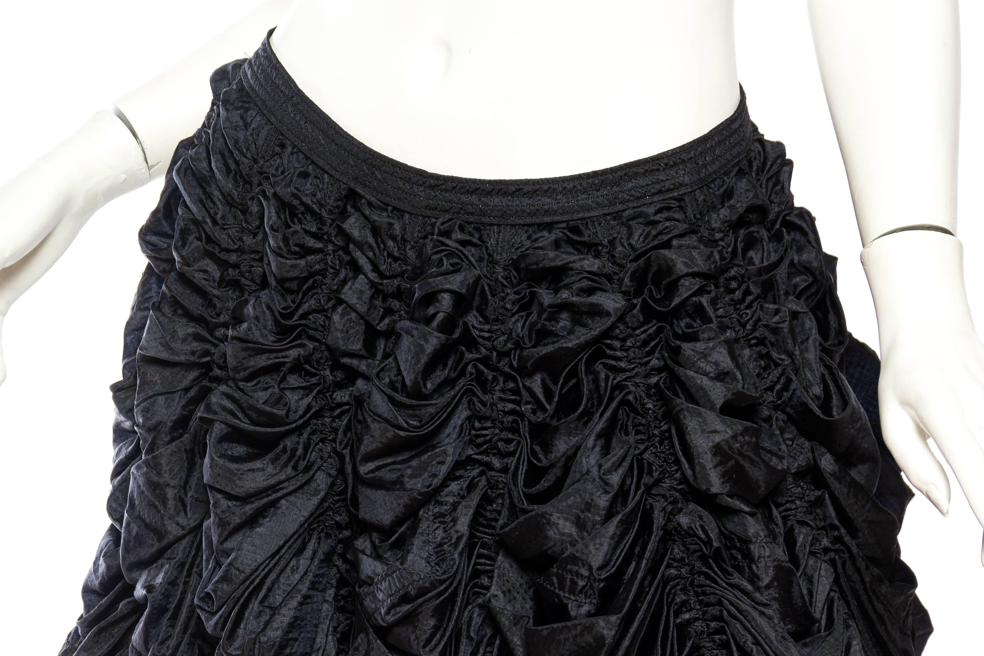 Black OMO Norma Kamali Iconic Parachute Ball Skirt