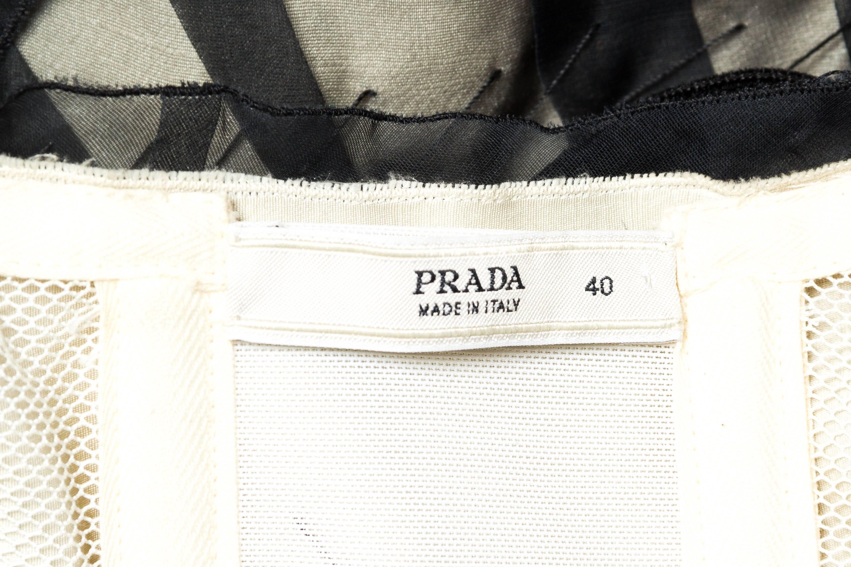 Hand Detailed Sheer Prada Dress 5