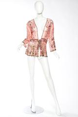 Roberto Cavalli Edwardian Style Sheer Net Beaded Jacket