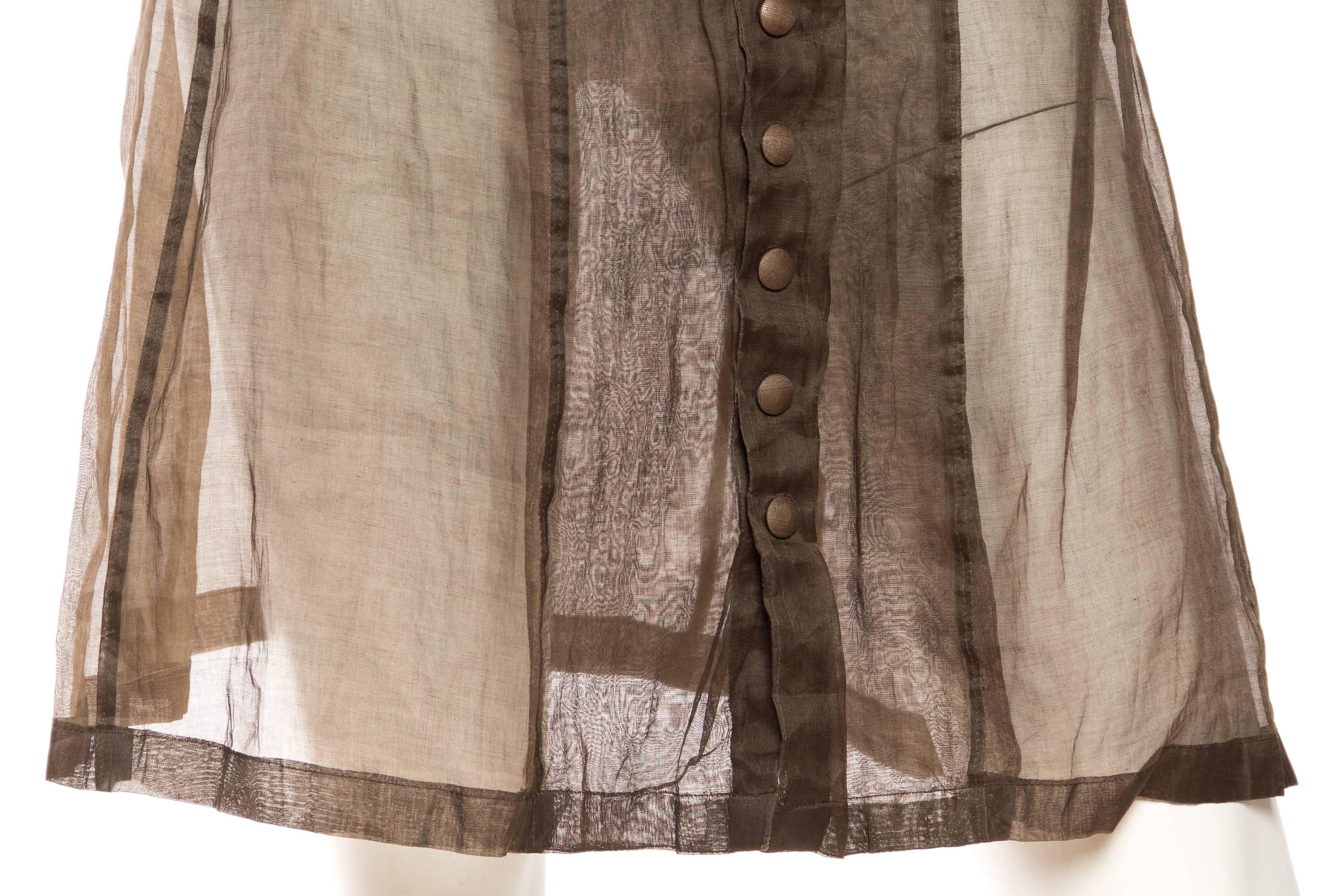 Jean Paul Gaultier Victorian Style Sheer Organdy Dress 4