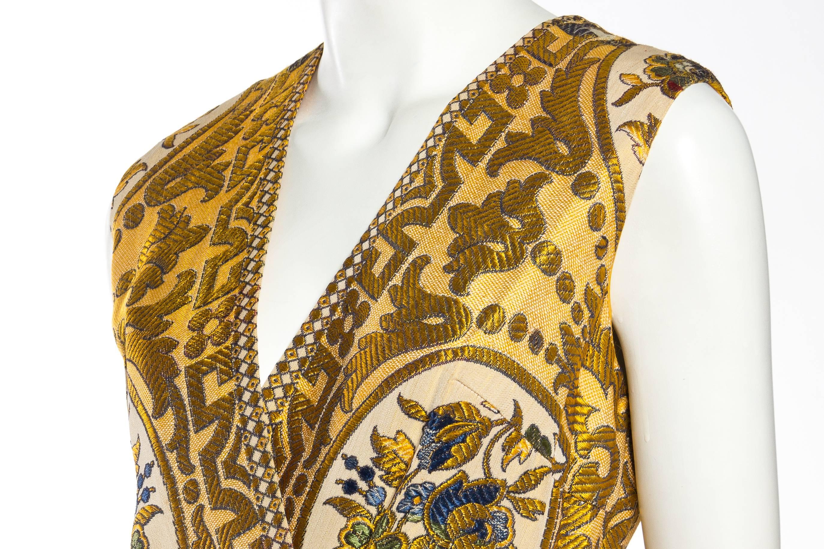 Fabulous 1960s Middle Eastern Textile Jumpsuit with Fringe In Good Condition In New York, NY