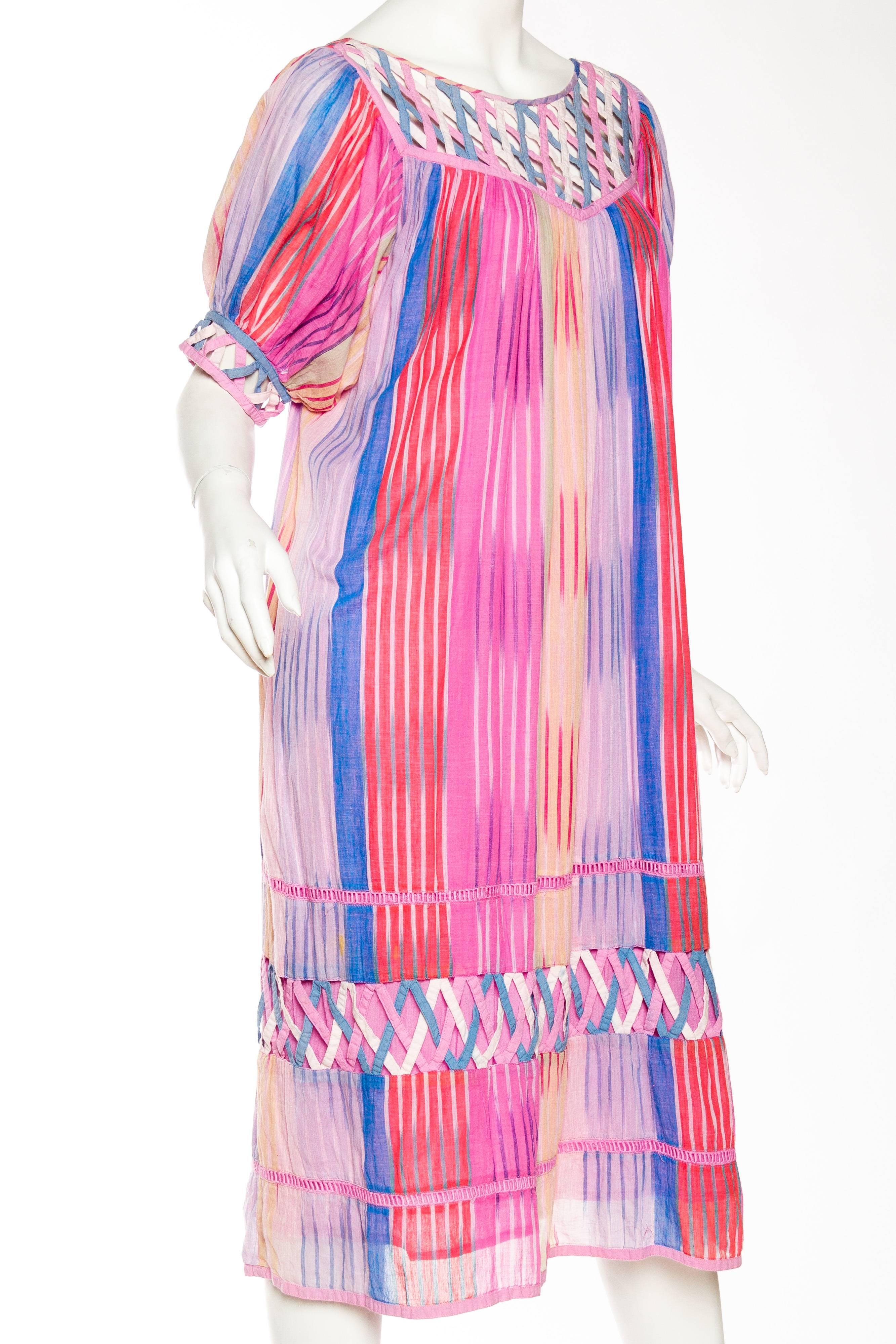 Women's Handwoven Lightweight Cotton Ikat Dress