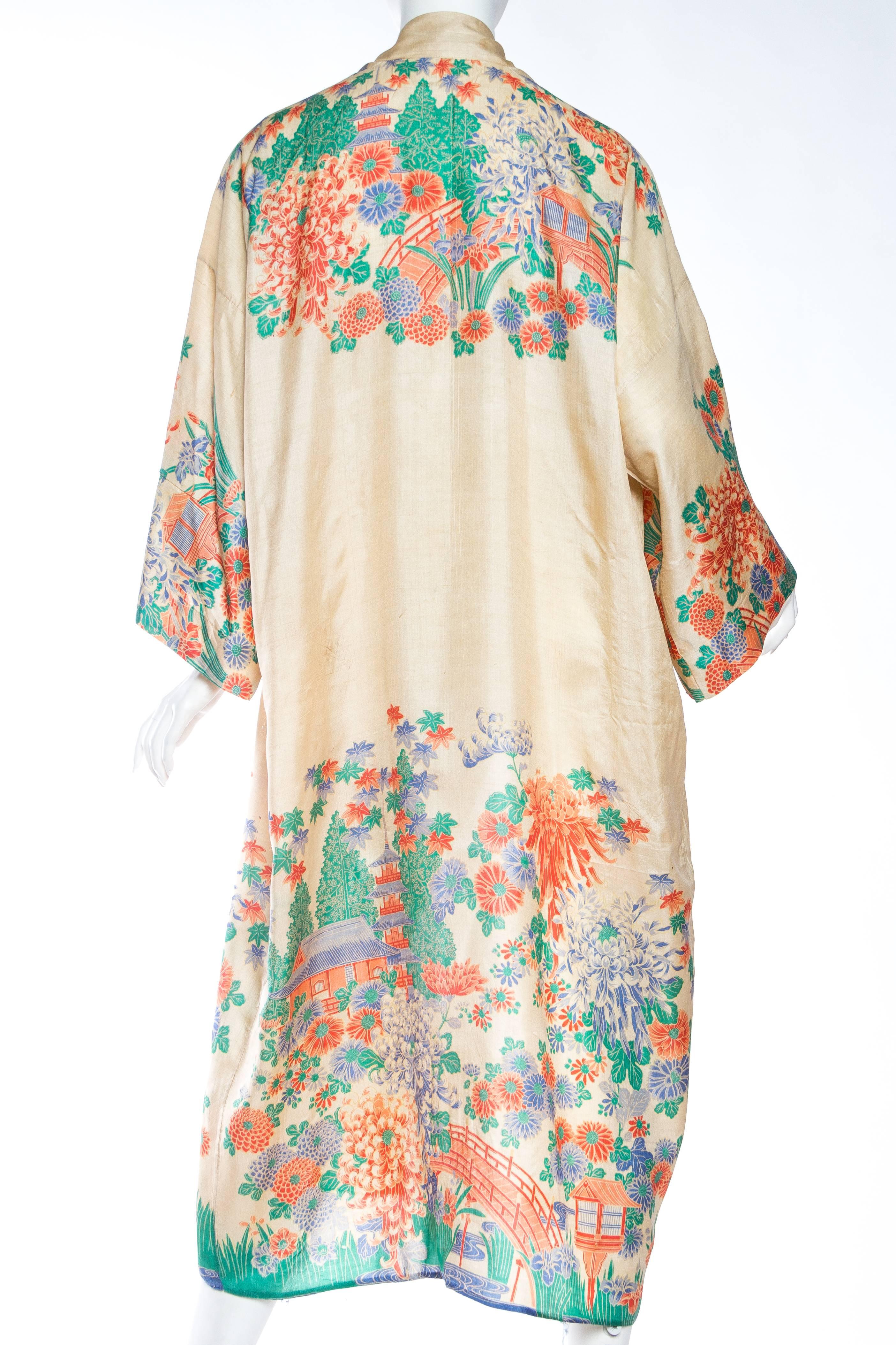 Women's 1920s Silk Kimono