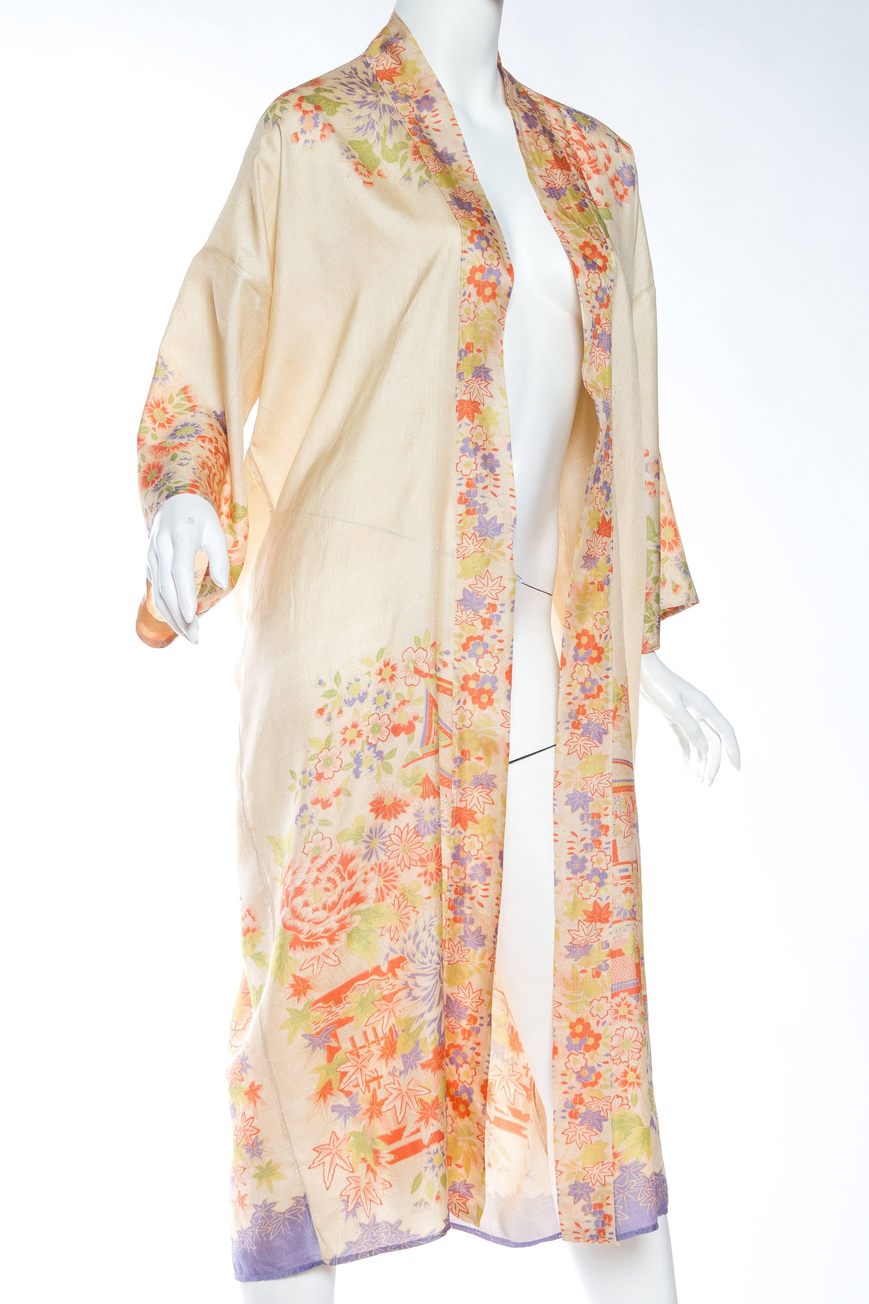 Women's 1920s Silk Kimono
