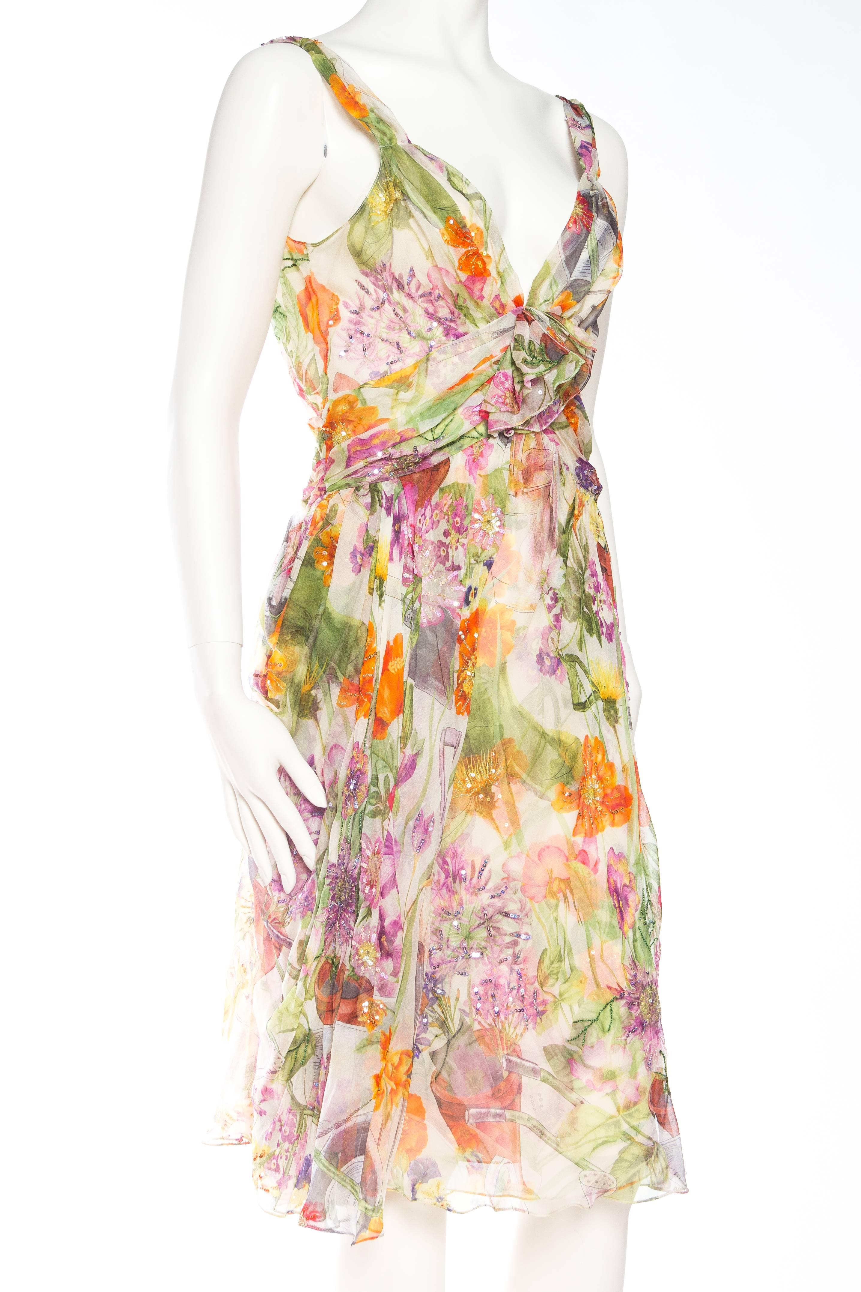 christian dior floral dress