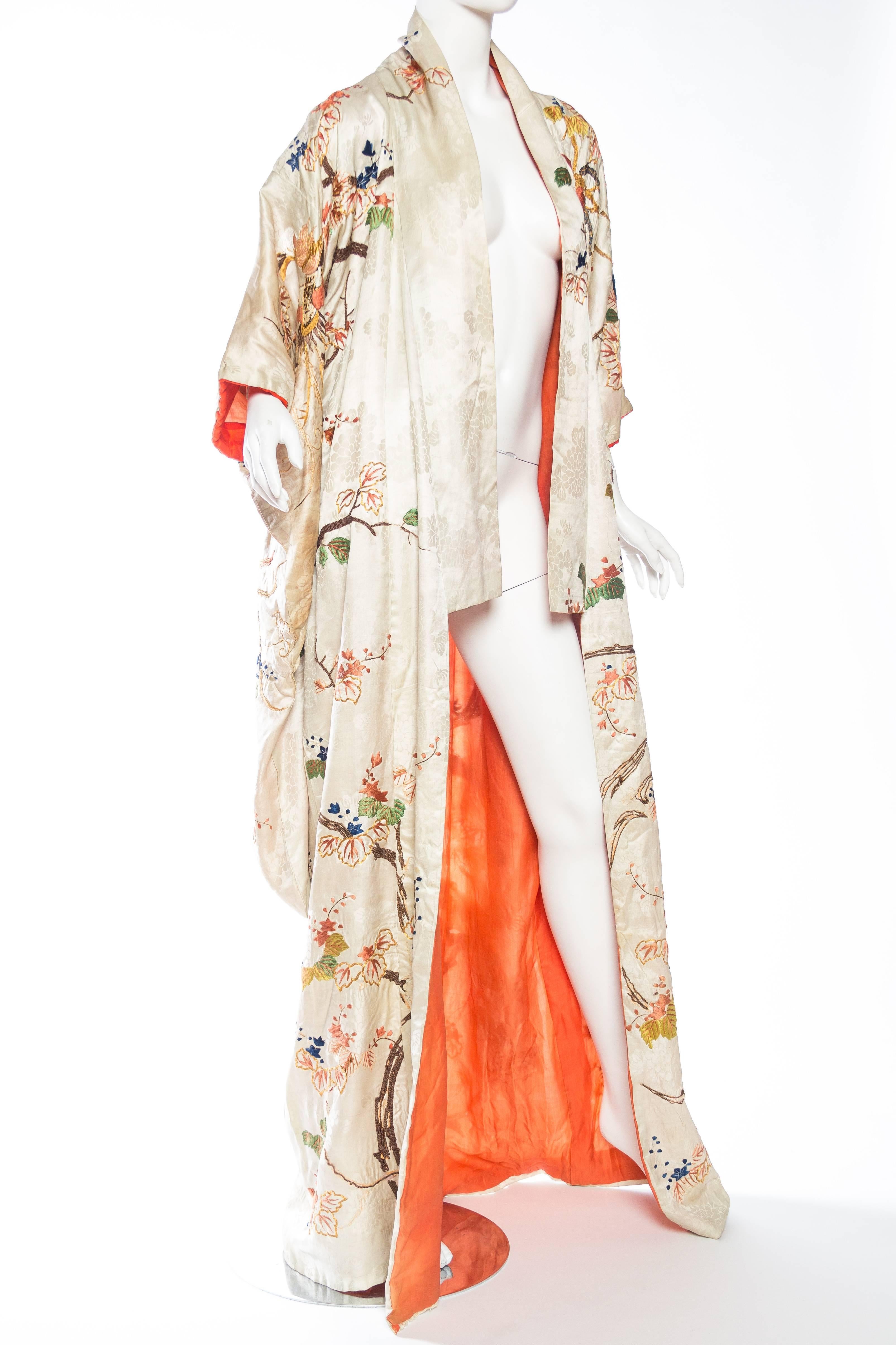Beige Very Rare Victorian Kimono