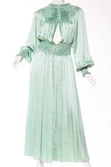 1930s 1940s Silk Dressing Gown