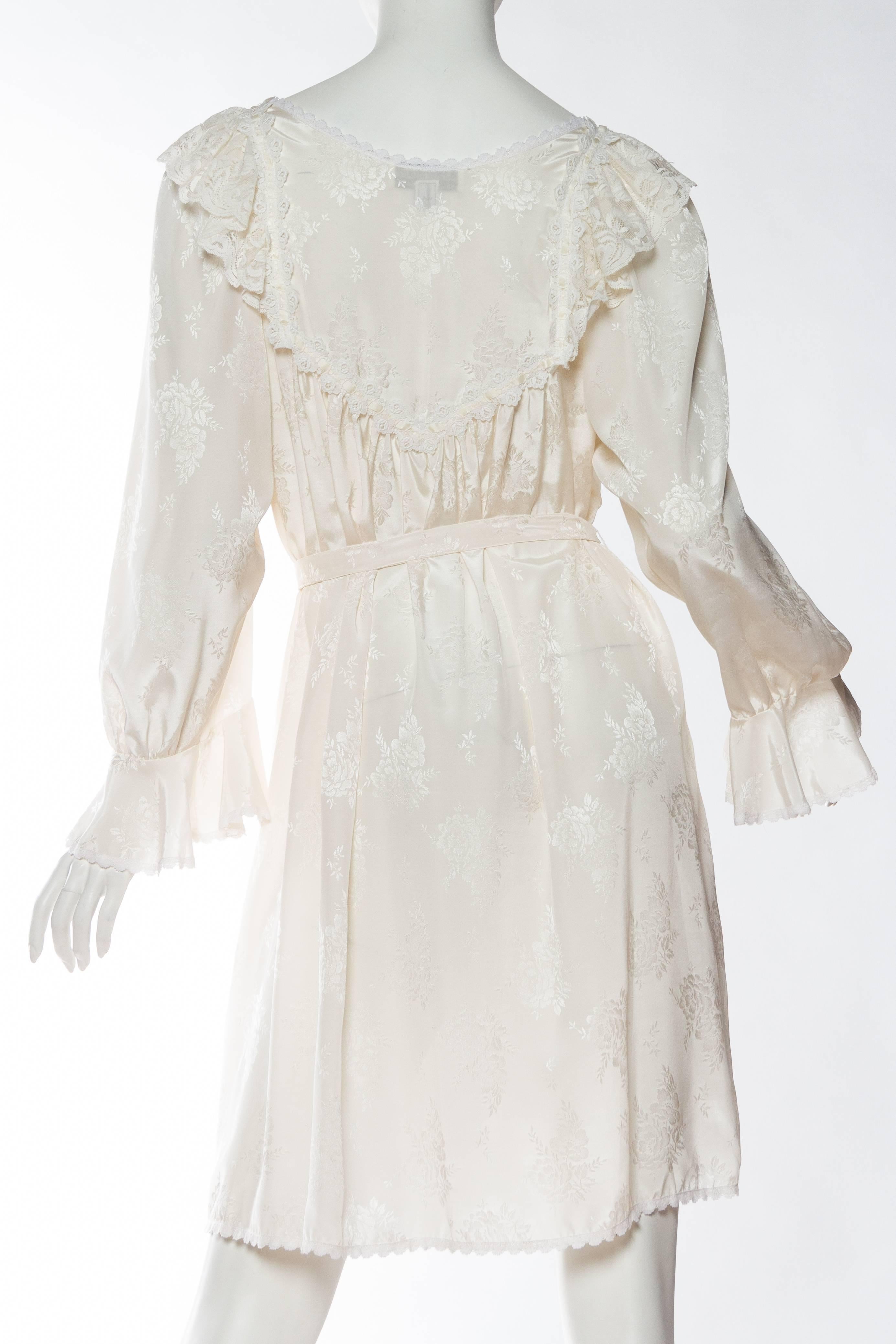 Victorian Style Christian Dior Lace Trimmed Negligee  1
