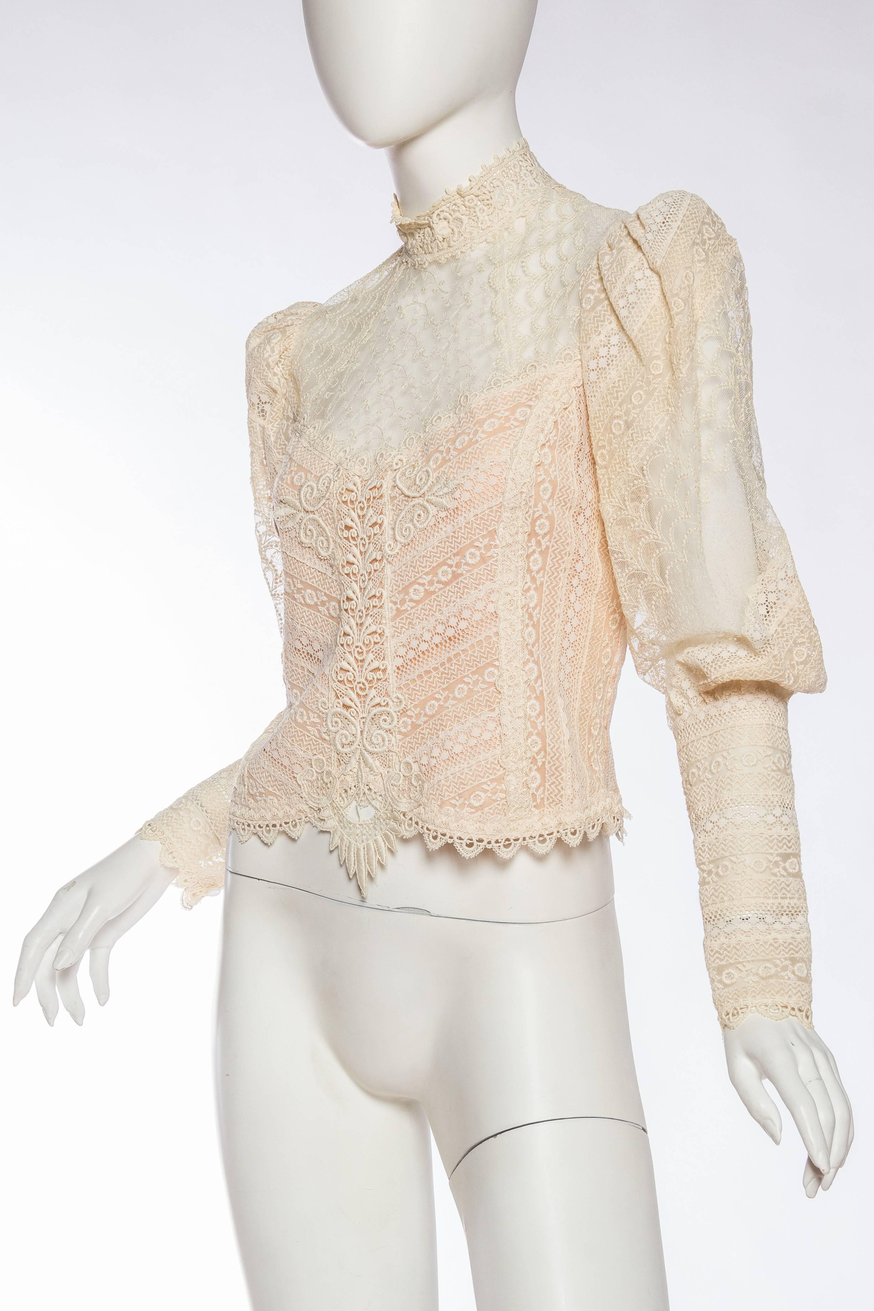 1970s Victorian Style Lace Blouse at 1stDibs | victorian lace blouse ...
