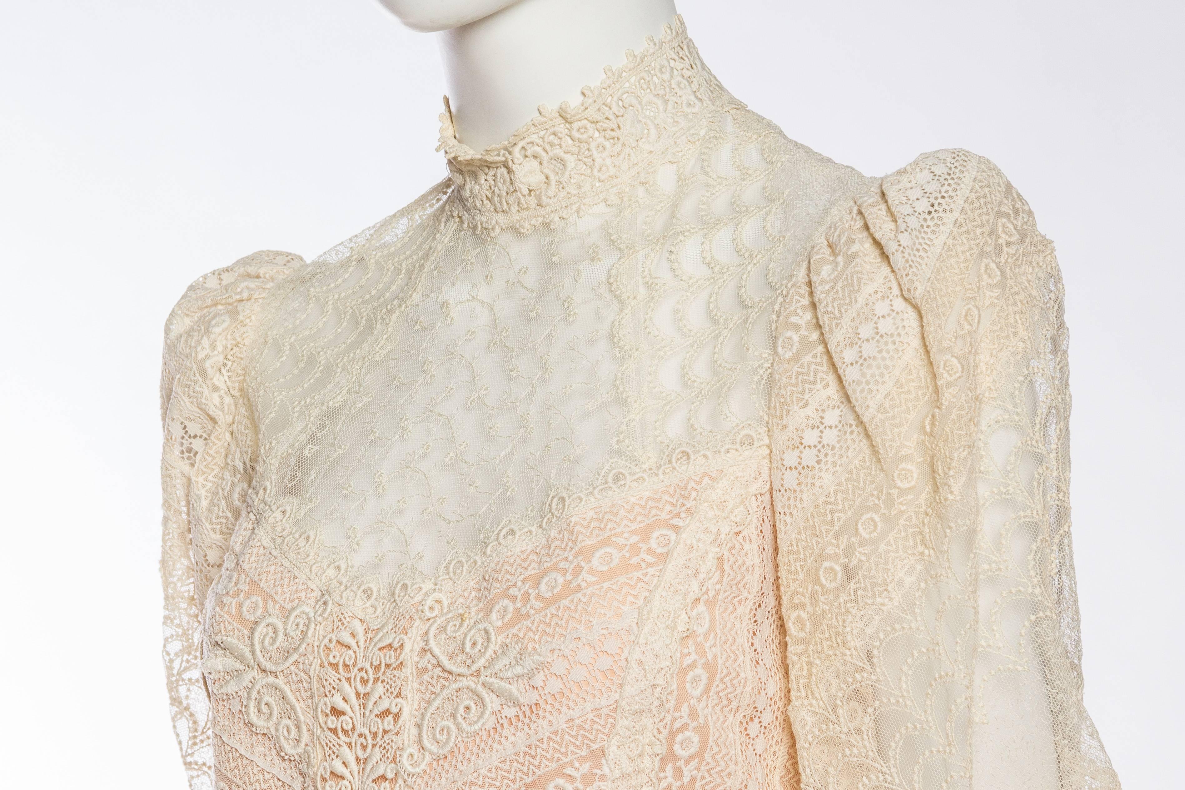 1970s Victorian Style Lace Blouse In Excellent Condition In New York, NY