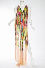 Missoni Runway Fringed Chiffon Scarf Top