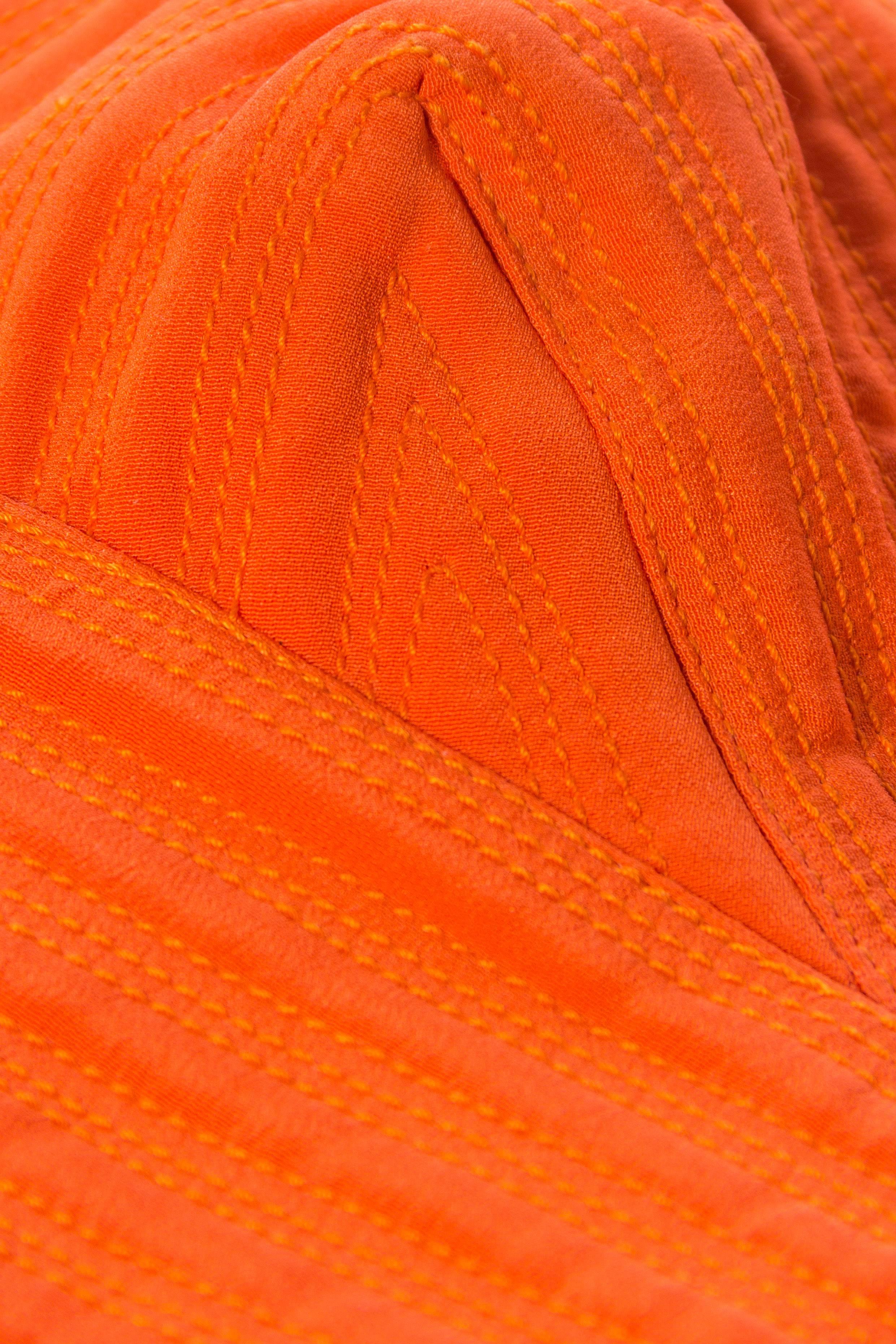 Red Gianni Versace Couture Orange Bra Bustier