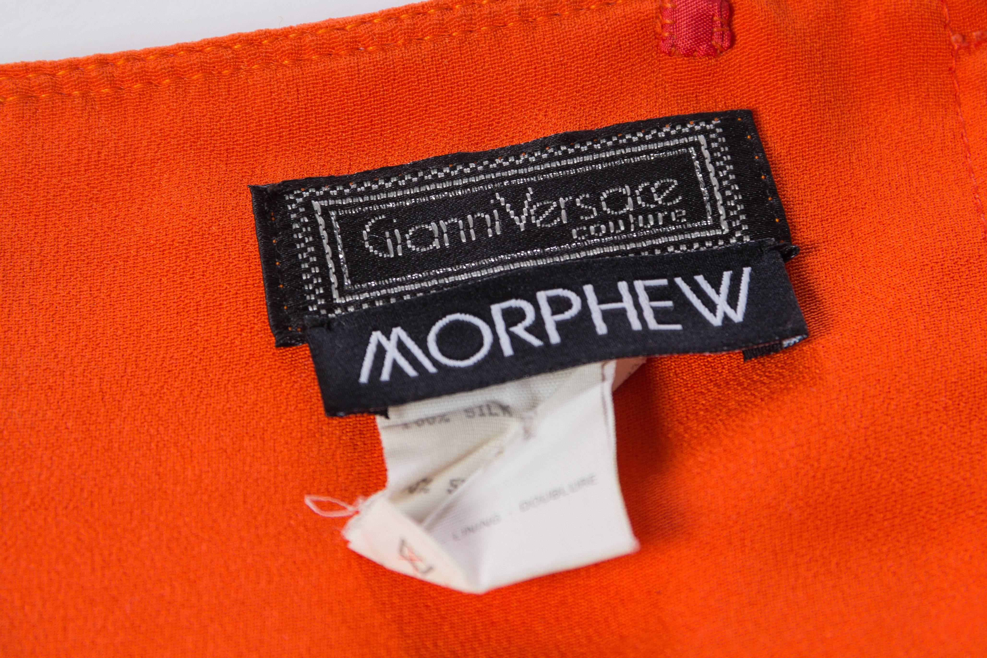 Women's or Men's Gianni Versace Couture Orange Bra Bustier
