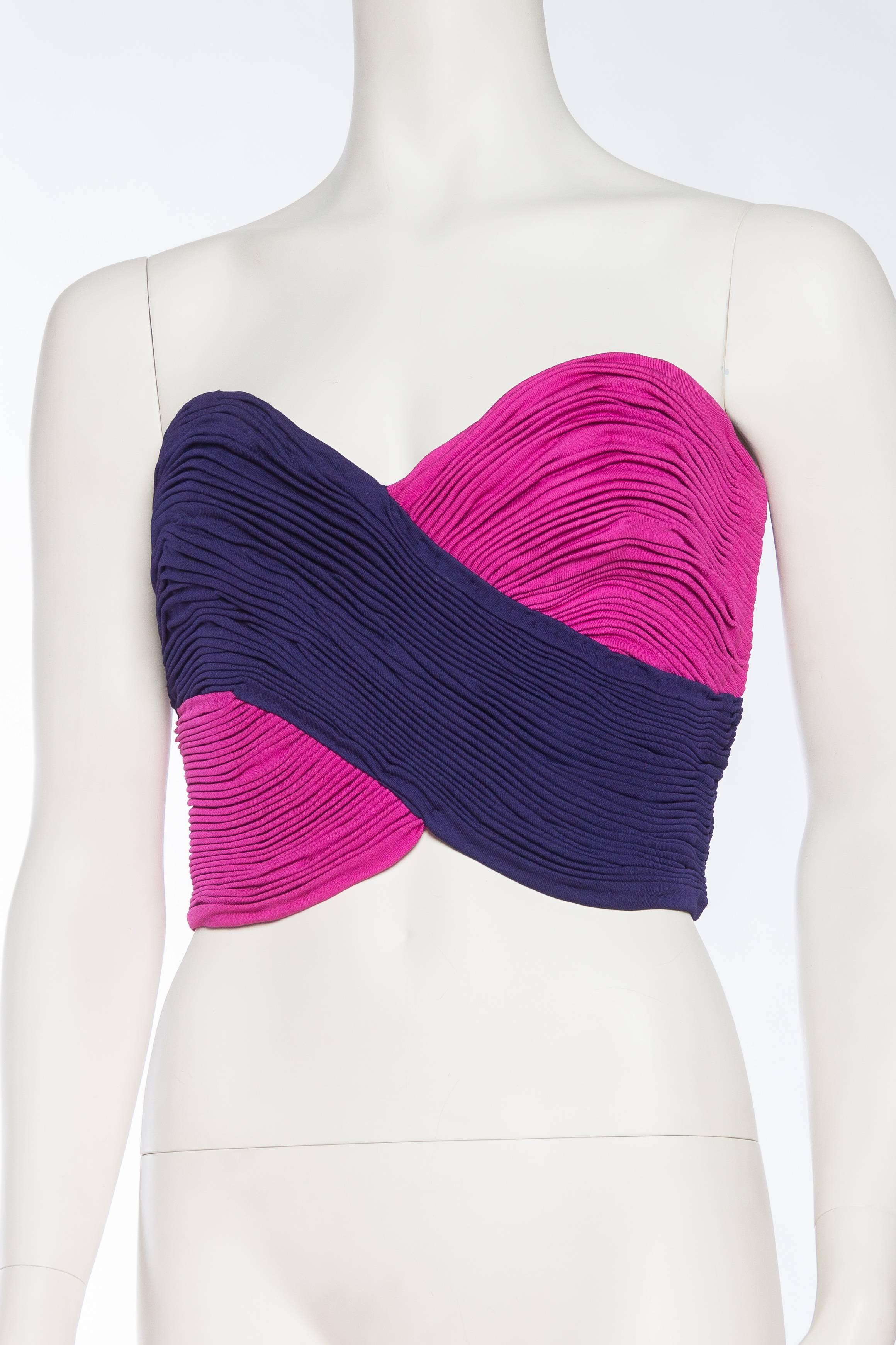 Purple Gianni Versace Couture Bra Bustier