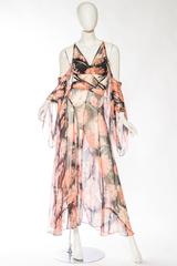 Rebuilt 1930s Sheer Silk Chiffon Dress